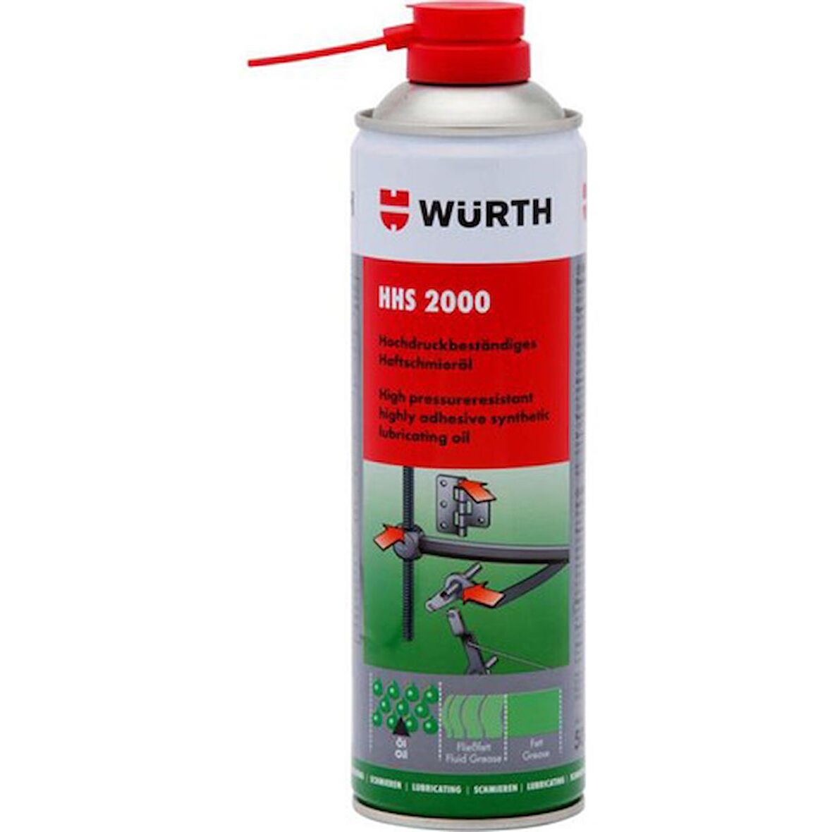 WÜRTH HHS 2000 YAĞLAMA SPREYİ 500 ML 08931060281