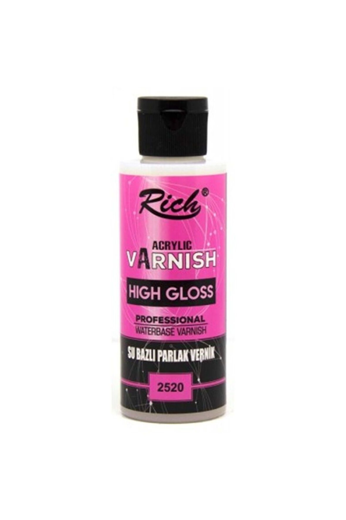 01676 2520 Su Bazlı High Gloss Parlak Vernik 120cc