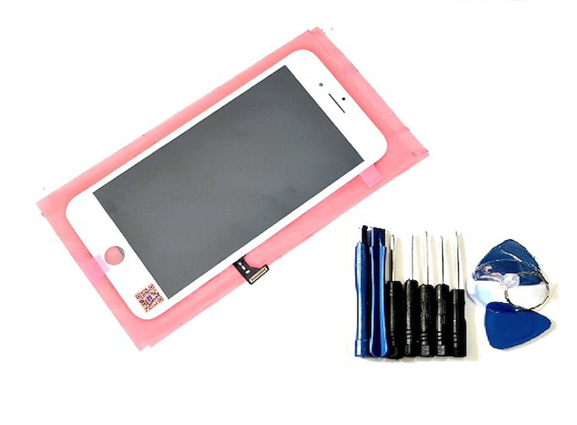 Tkgz İPhone 8 PLUS Lcd Ekran dokunmatik (LW Marka Tamir SETİ) BEYAZ