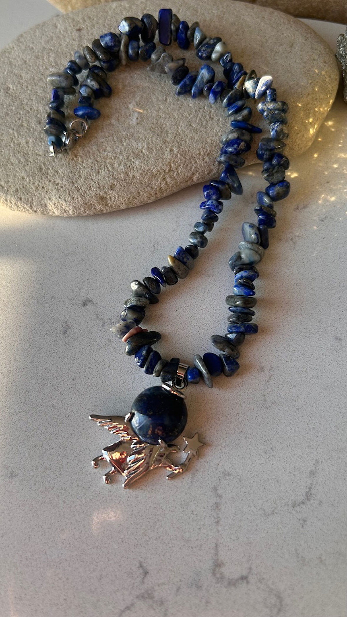 Küçük prens lapis lazuli kolye