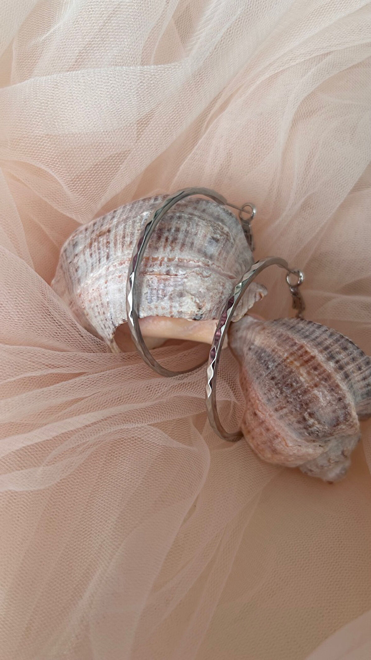 14 K kararmaz halka küpe silver renk