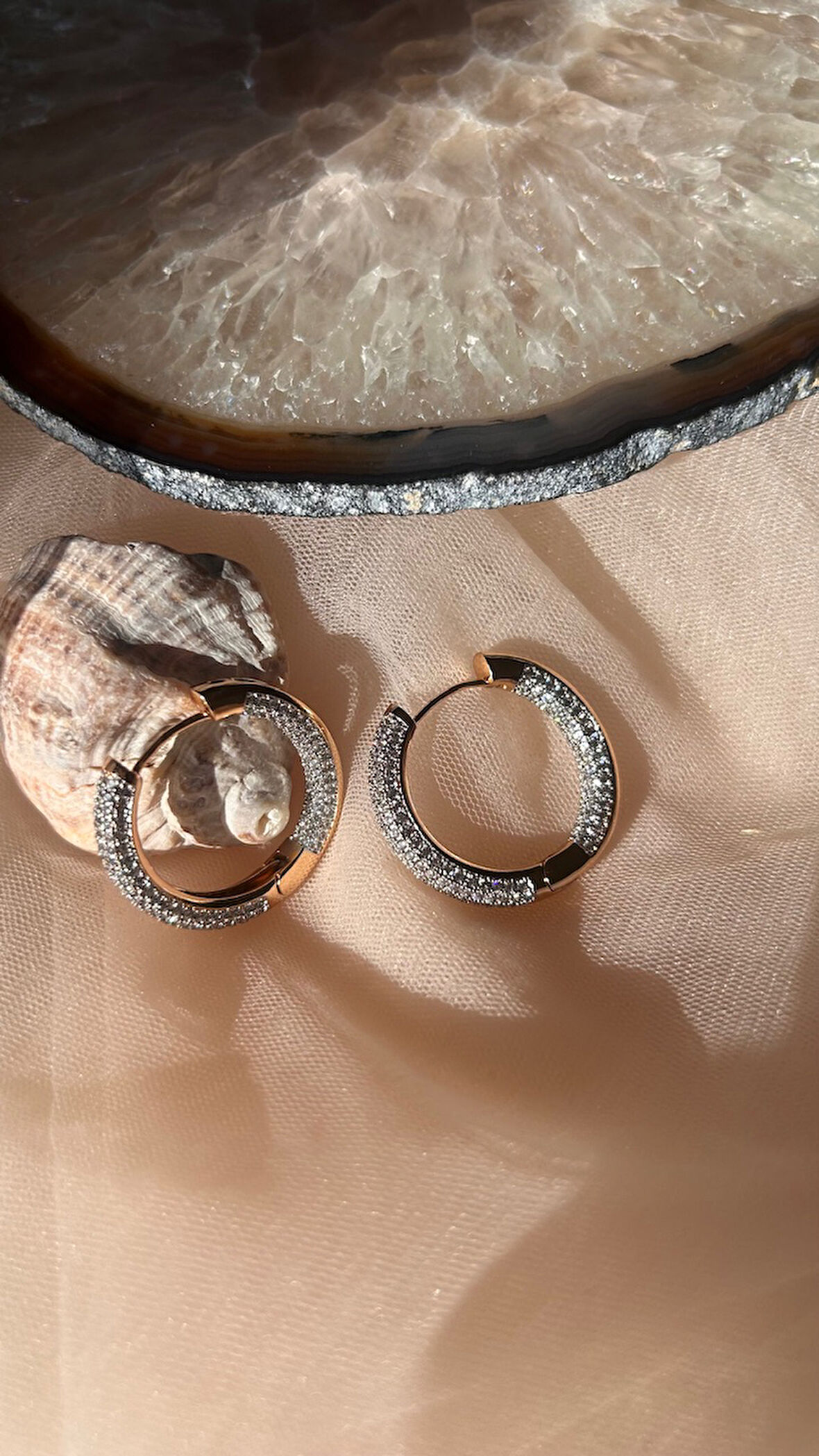 14 K kararmaz halka küpe