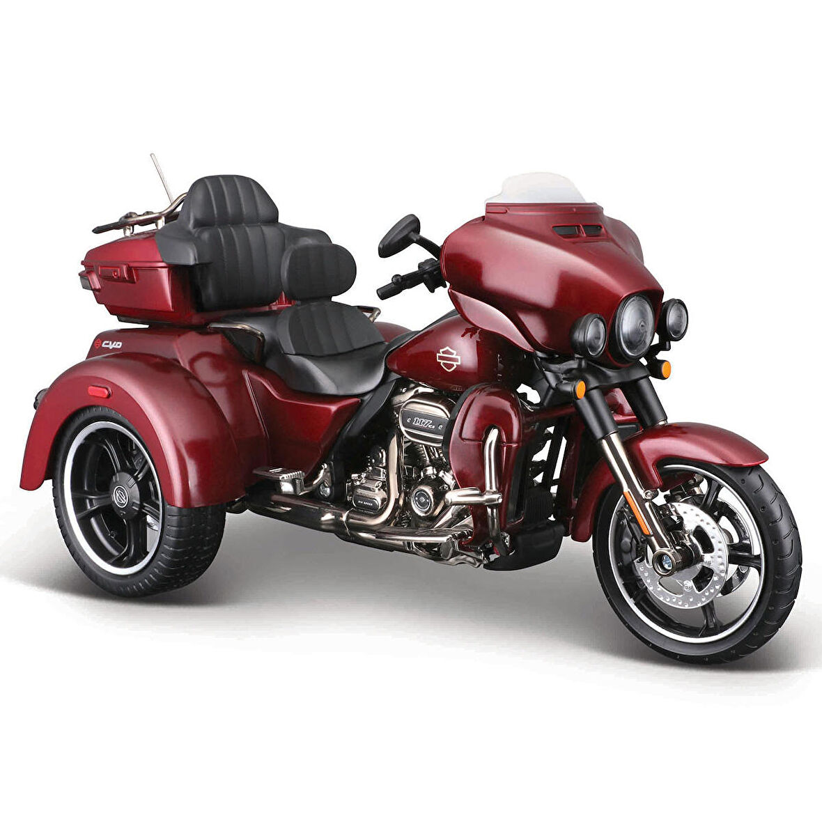 Maisto Harley-Davidson 2021 CVO TRI Glide Model Motosiklet - Bordo