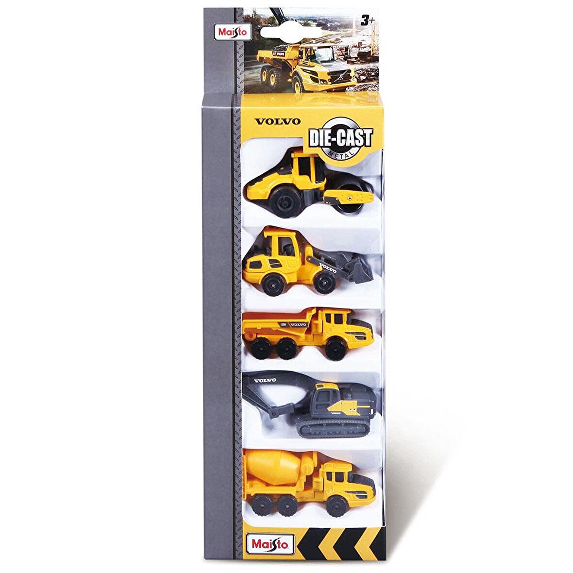Maisto 7.5 Cm. Volvo İş Makineleri 5'Li Paket