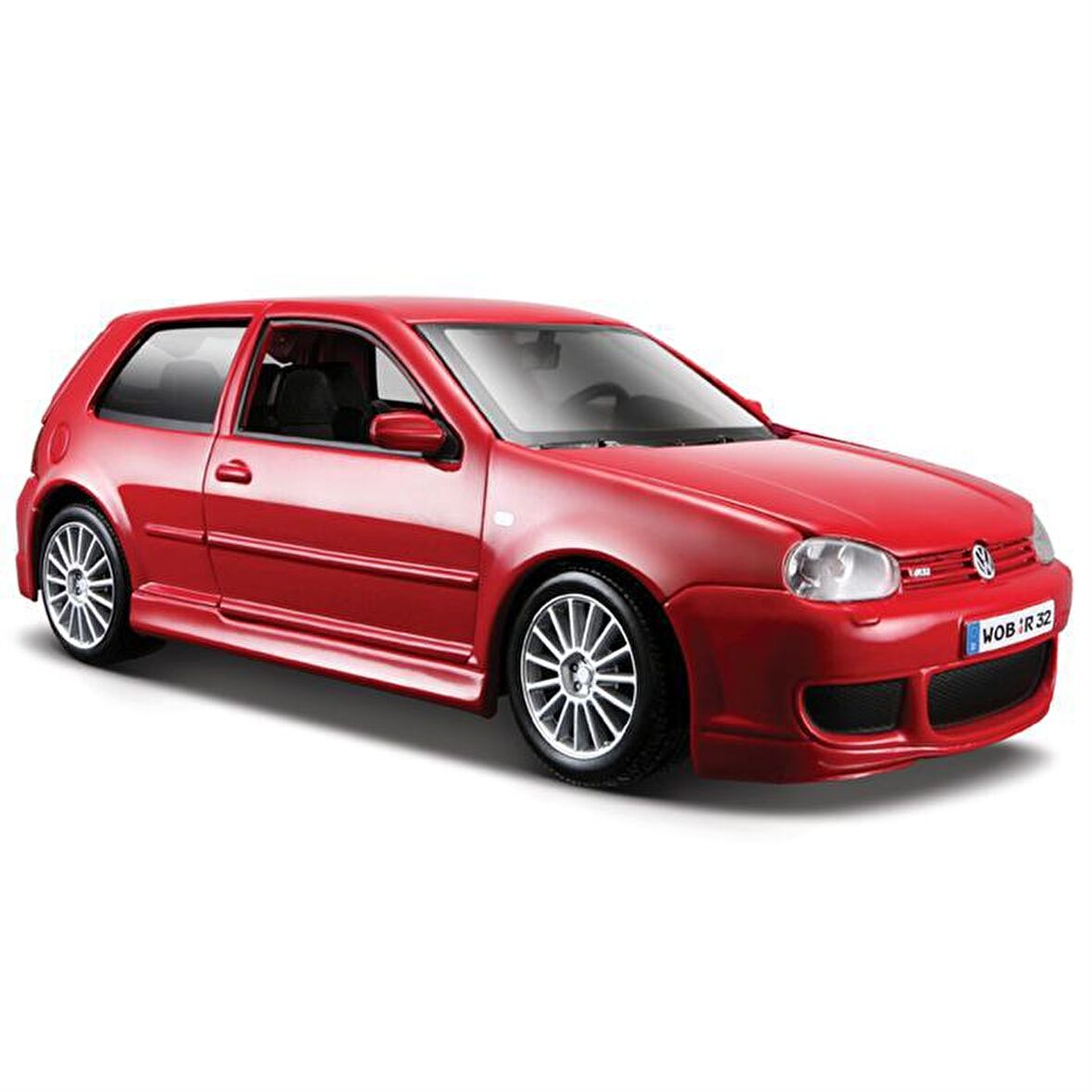 Maisto 1:24 Volkswagen Golf R32 Model Araba - Kırmızı
