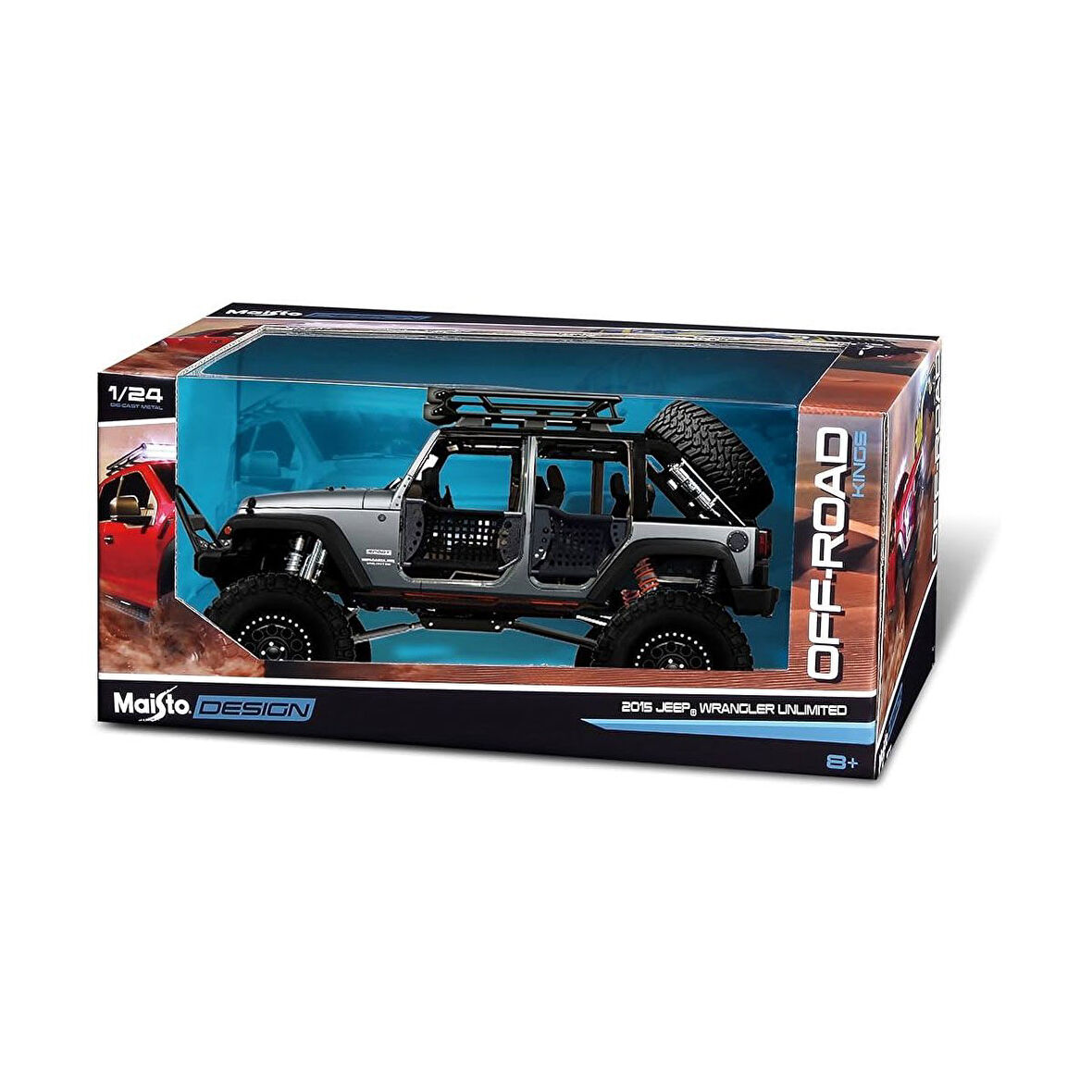 MAY 32523 215 Jeep Wrangler Unlimited 1:24 Model Araba -Necotoys