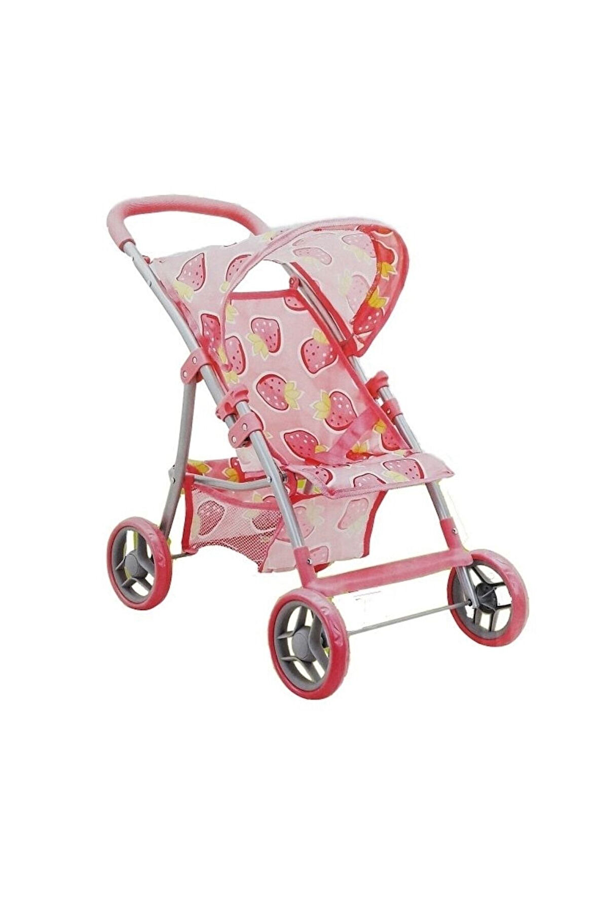 Oyuncak Puset Tenteli 4 Tekerlekli Metal