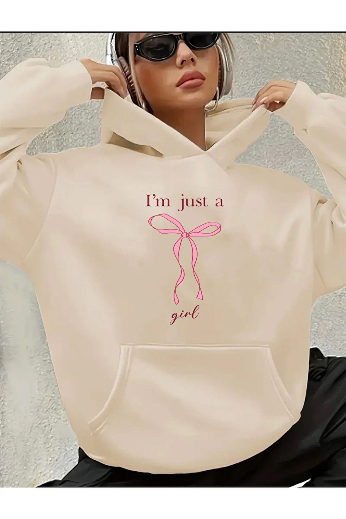 I'm Just Gırl Detaylı Sweatshirt