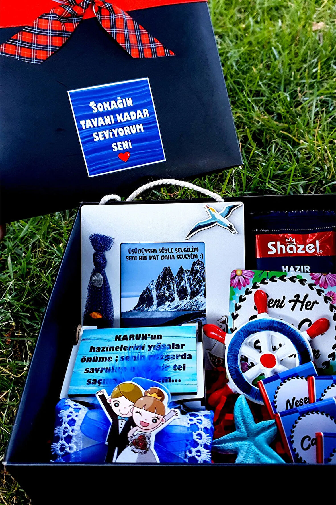 Siyah Kare Kutuda Sevgiliye Romantik Hediyeler Sevgiliye Hediye 1blu6eck9 Doğumgünü Yıldönümü
