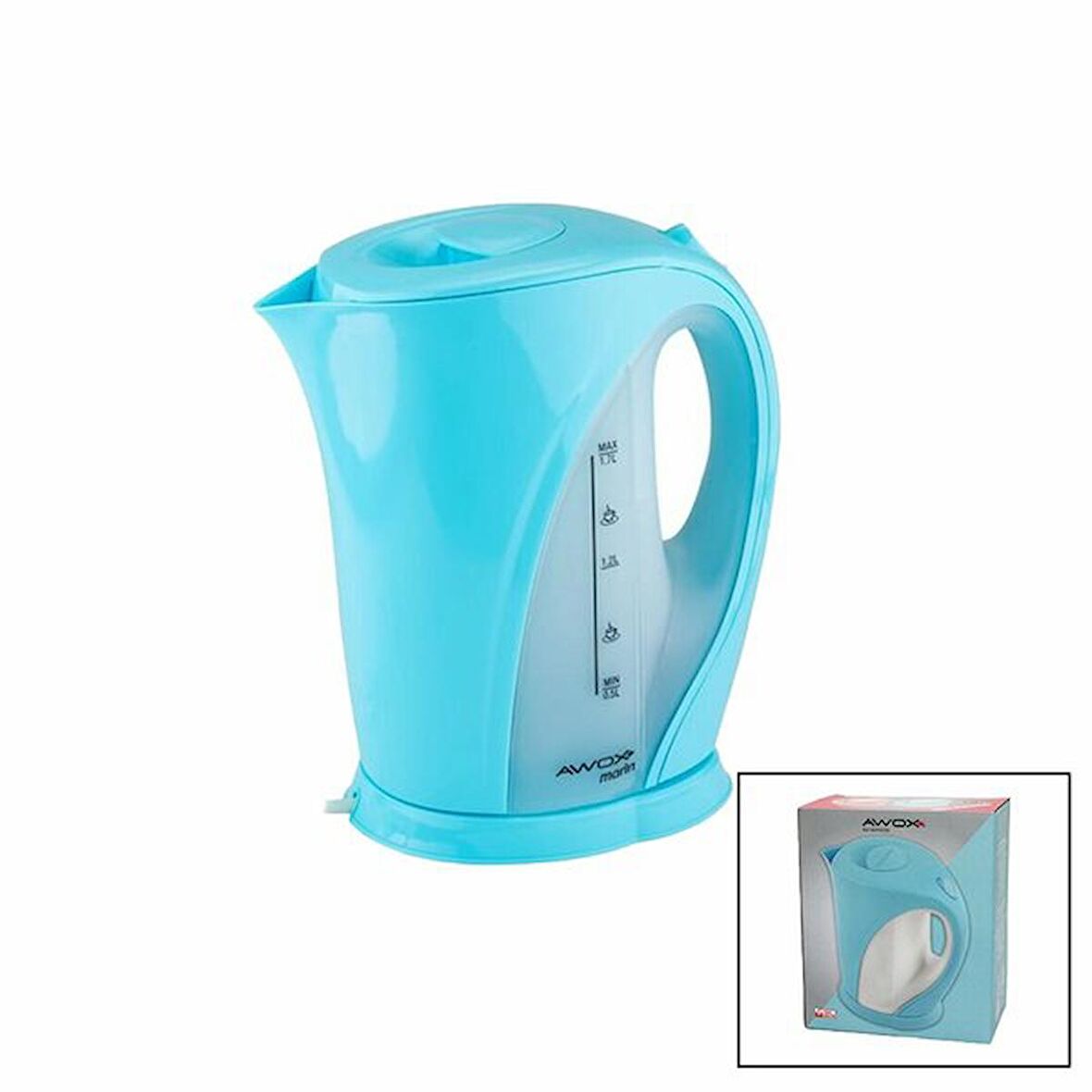 PLASTİK MAVİ RENK KETTLE SU ISITICI ( 1.7LT & 2000W )