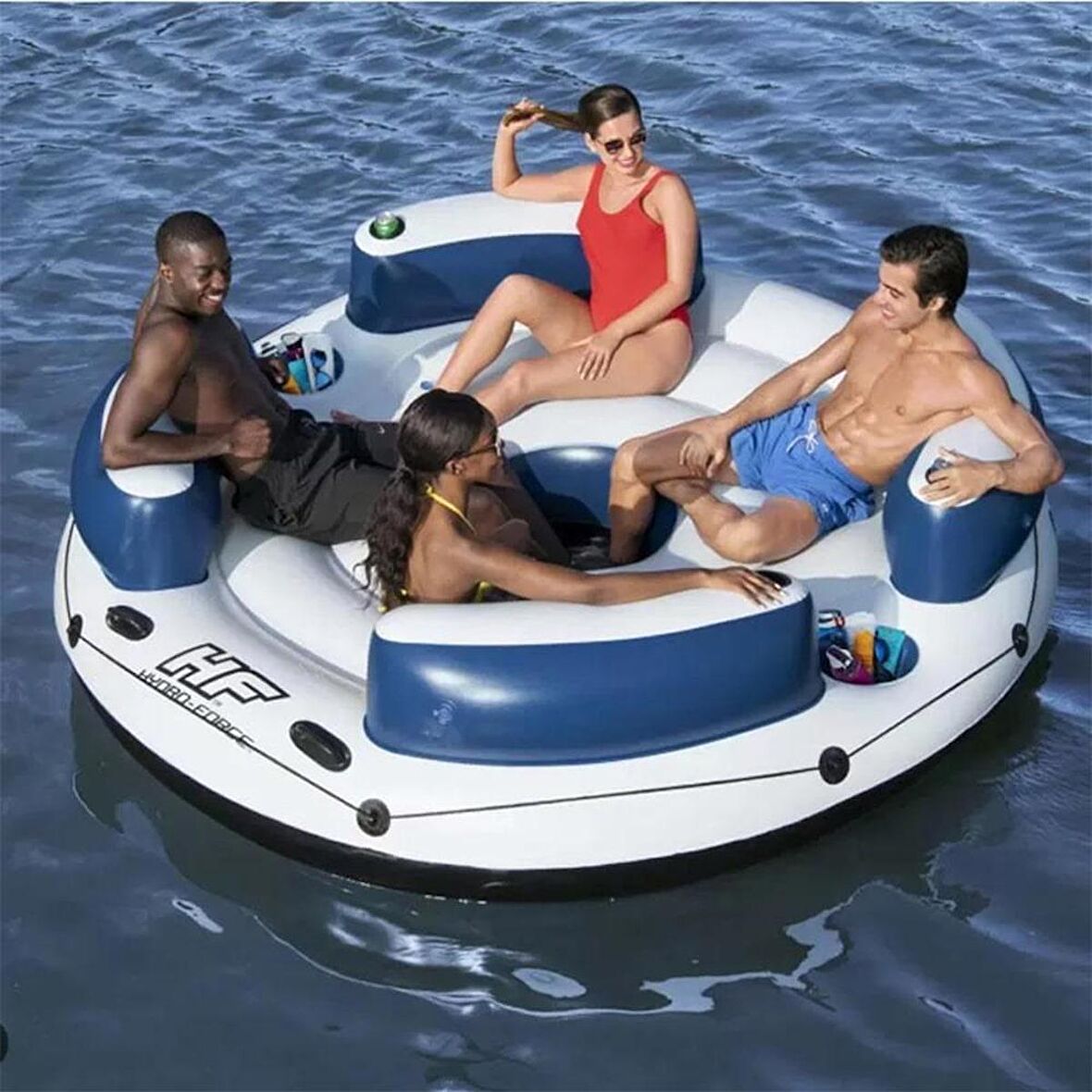 Bestway Hydro Force 4 Kişilik Deniz Yatağı Koltuklu Yüzen Ada 256 cm.