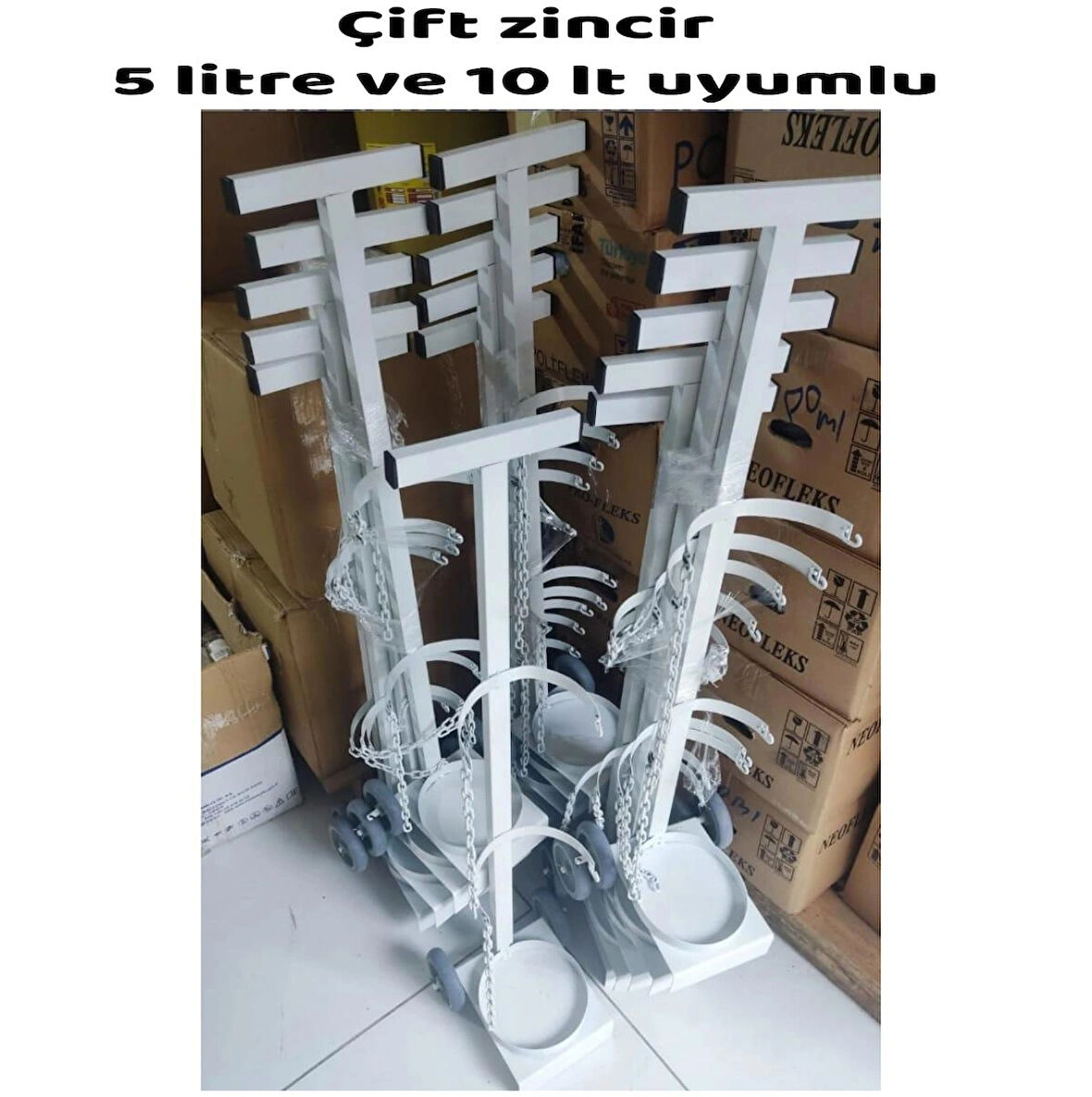 Oksijen Tüpü Taşıma Arabası (5 & 10 lt Uyumlu)