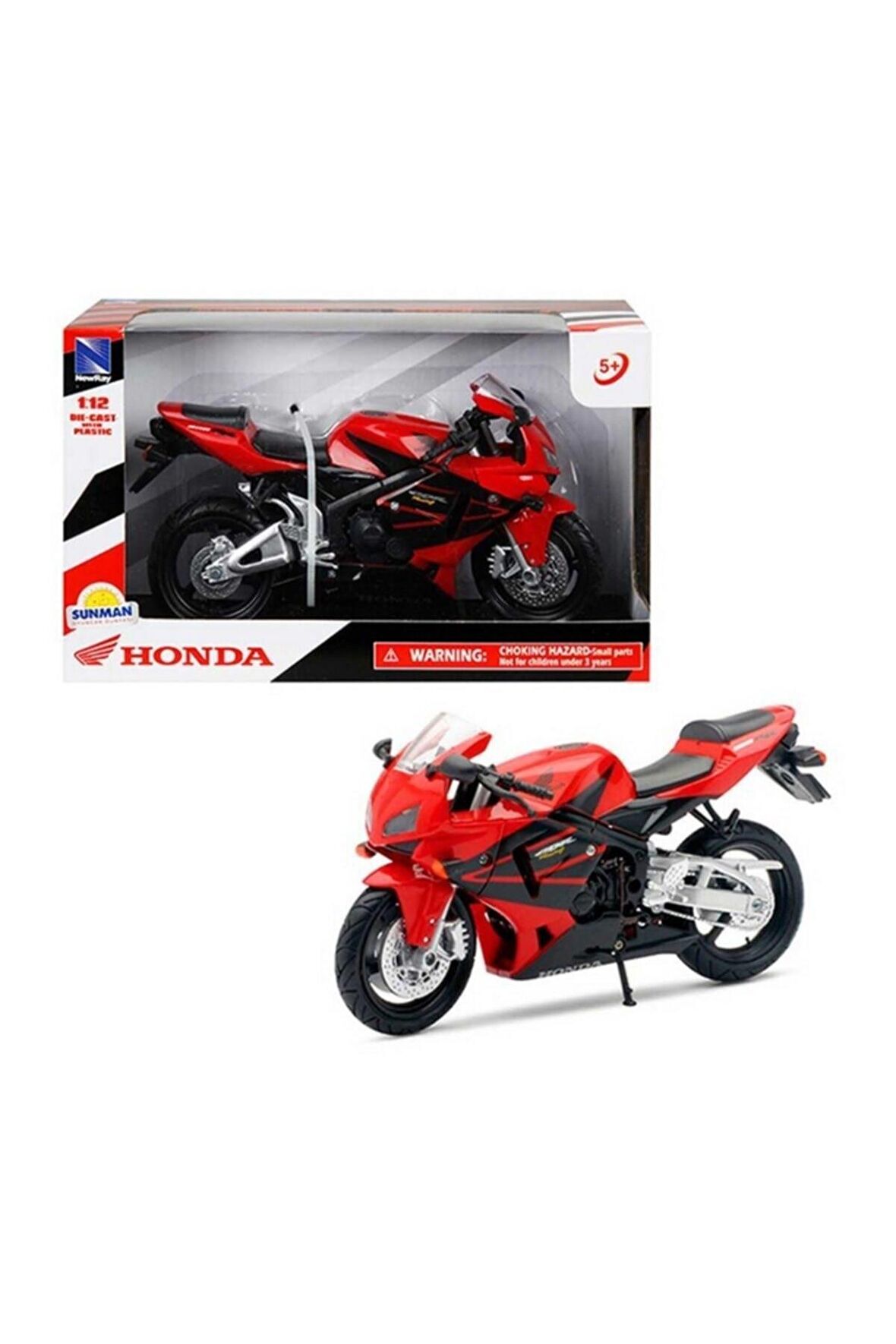 Honda Cbr 600 Kırmızı Model Motorsiklet 1/12 Ölçek