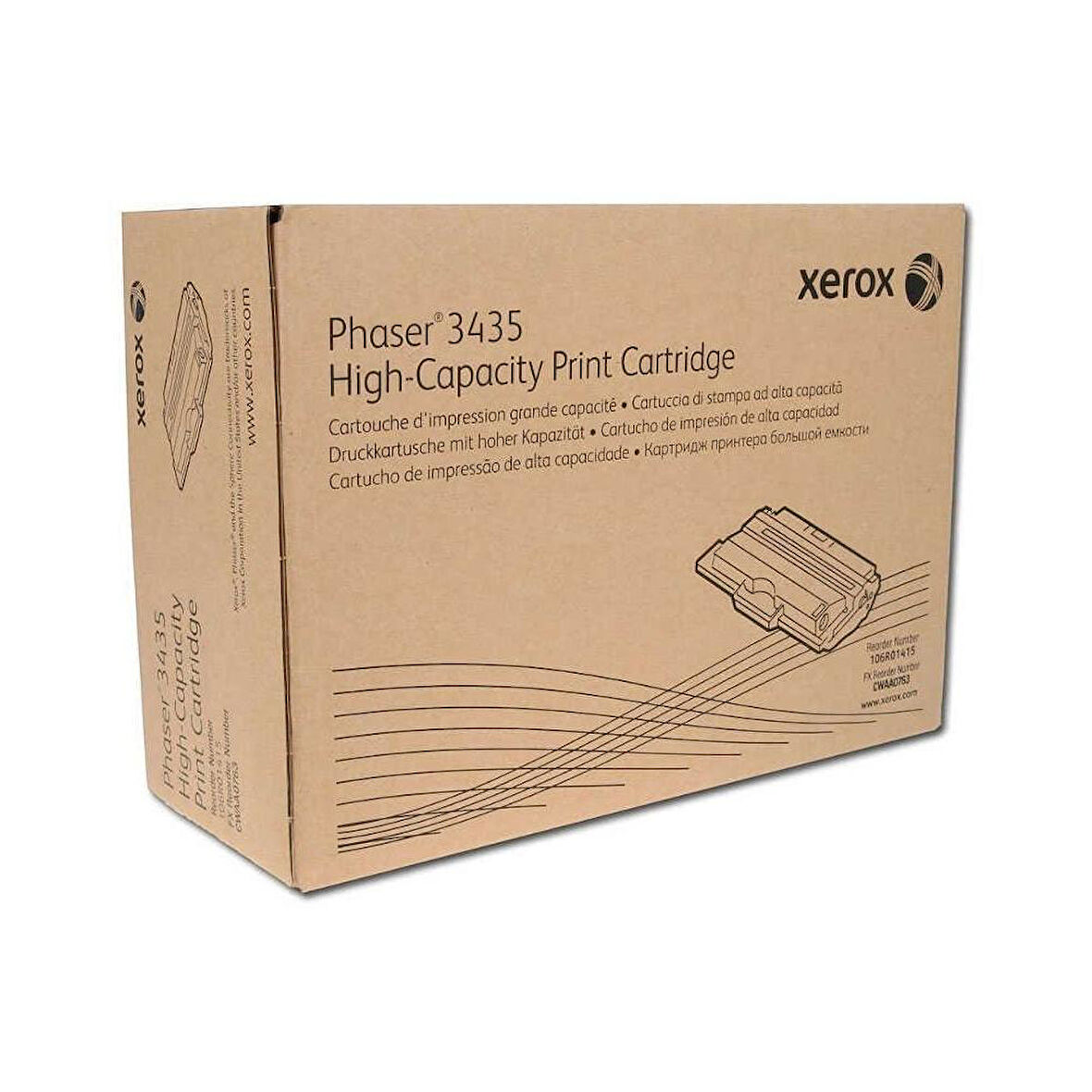 Xerox 3435 (106R01415) Kutu Hasarlı Siyah Orjinal Toner 