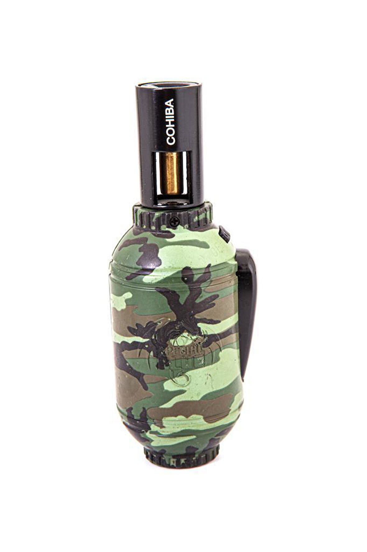 Cohiba Masa Tipi Tek Torch Pürmüz Kamuflaj Desen Puro Çakmağı