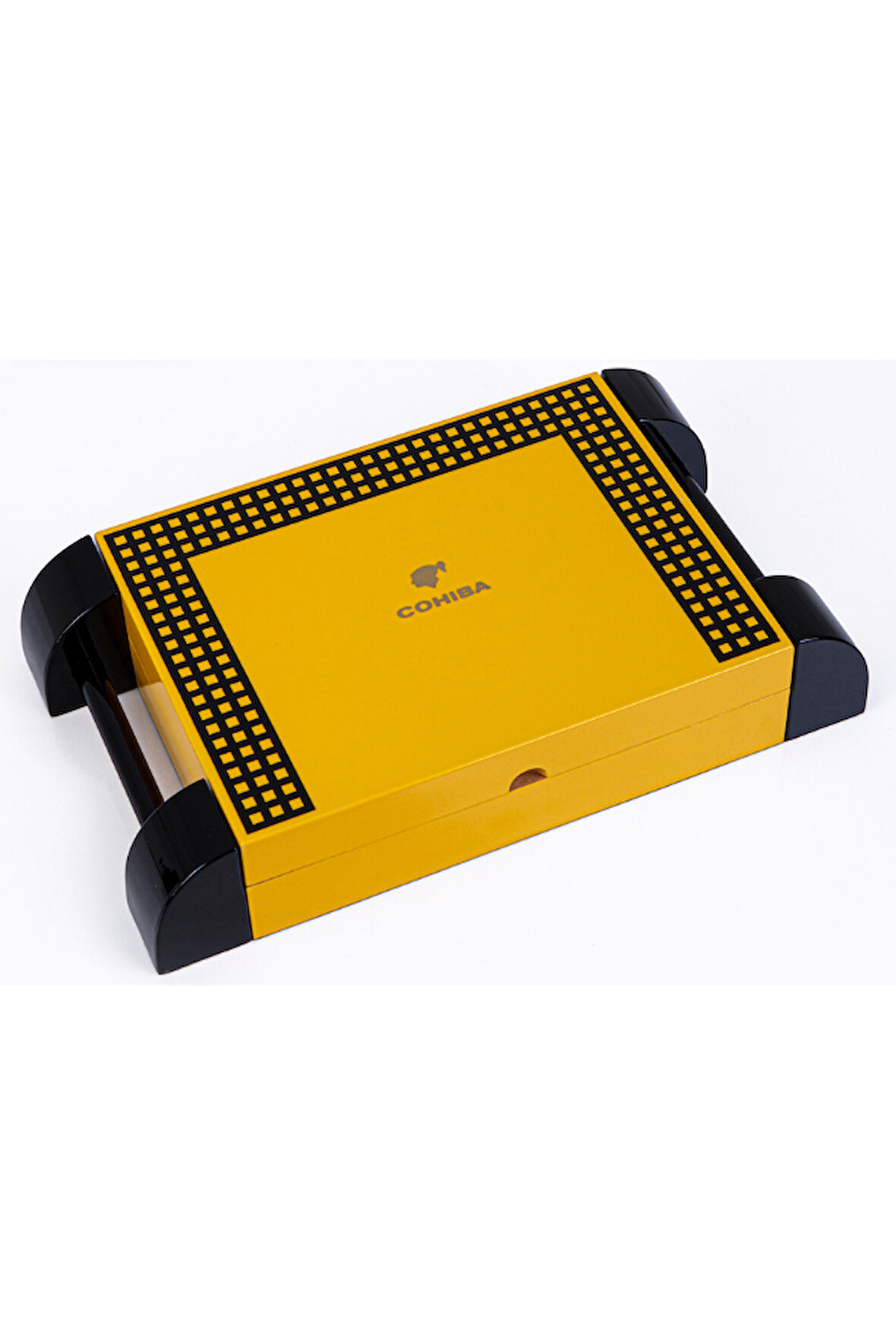 Cohiba Sarı Nokta Desenli Sedir Humidor Puro Kutusu