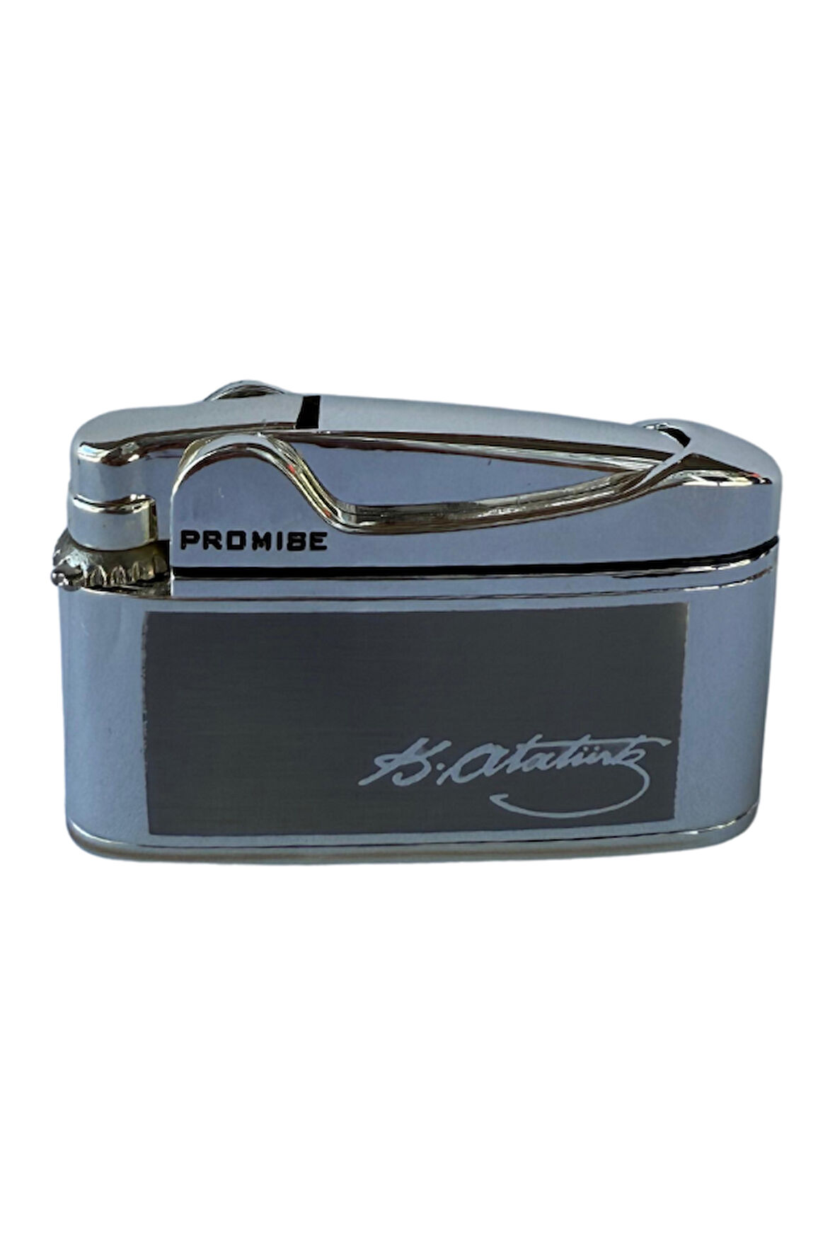 Promise Soft Flame Gümüş Atatürk İmzalı Metal Çakmak