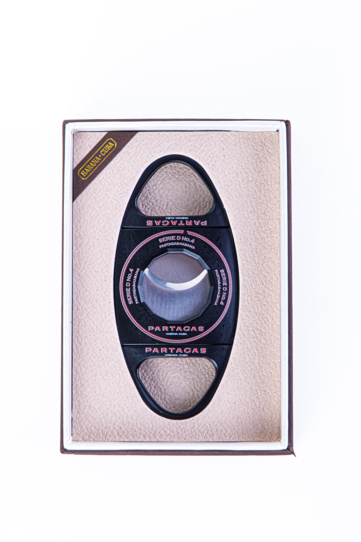 Cohiba Partagas Özel Üretim Siyah Metal Puro Makası Kesici