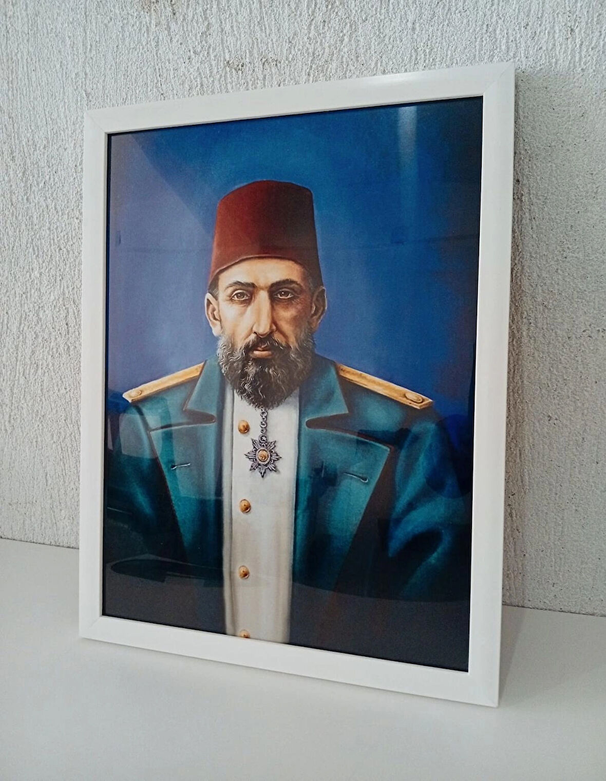 30x40 cm Abdulhamidhan Çerçeveli Poster Tablosu 1 mm Şeffaf PVC Korumalı Dekoratif Tablo