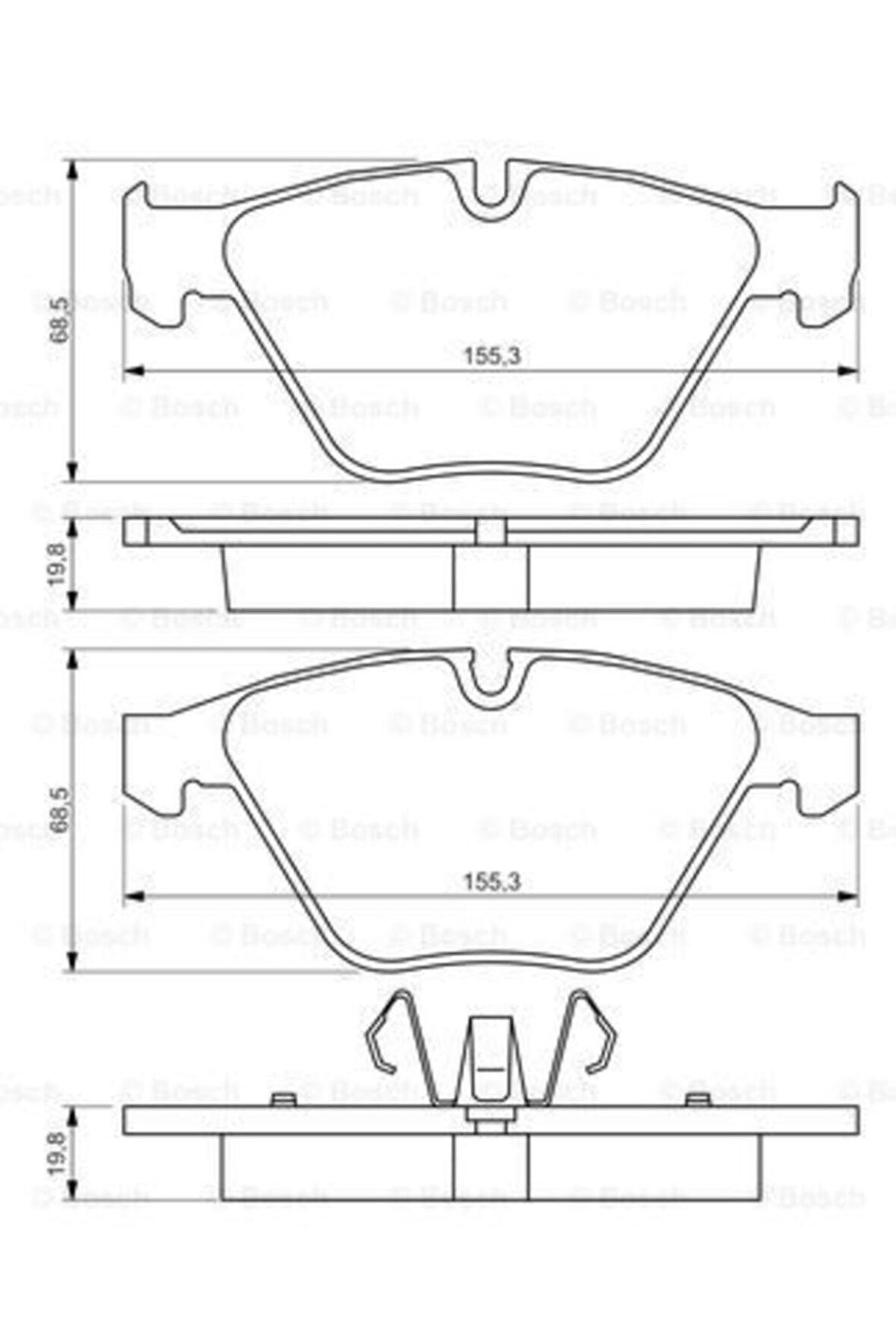 Ön Balata Bmw E90-e91-e92-e93e-320ı 07- 2,5-325ı-325xı-3,0-330xı