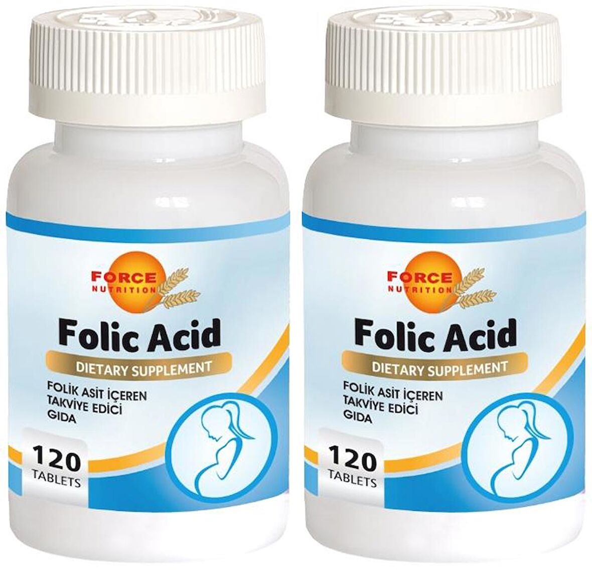 Folic Acid 400 Mcg 2x120 Tablet Folik Asit