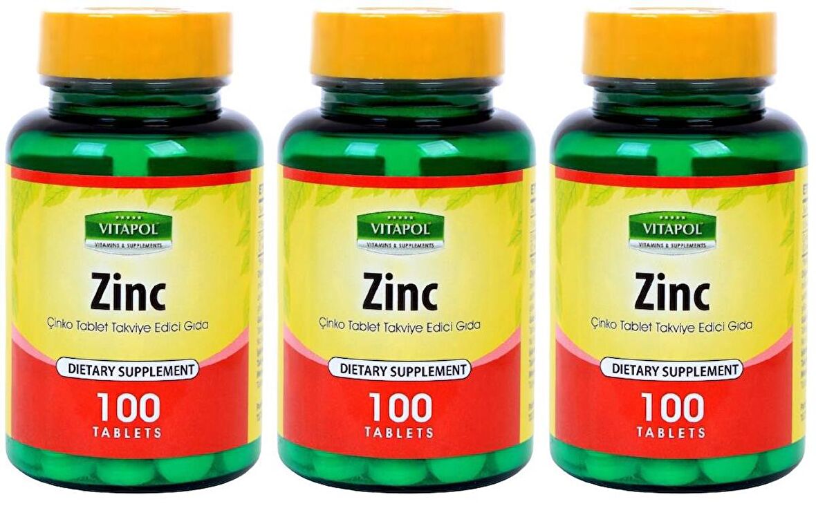 Vitapol Çinko Sülfat 15 Mg Zinc Sulfate 3x100 Tablet 