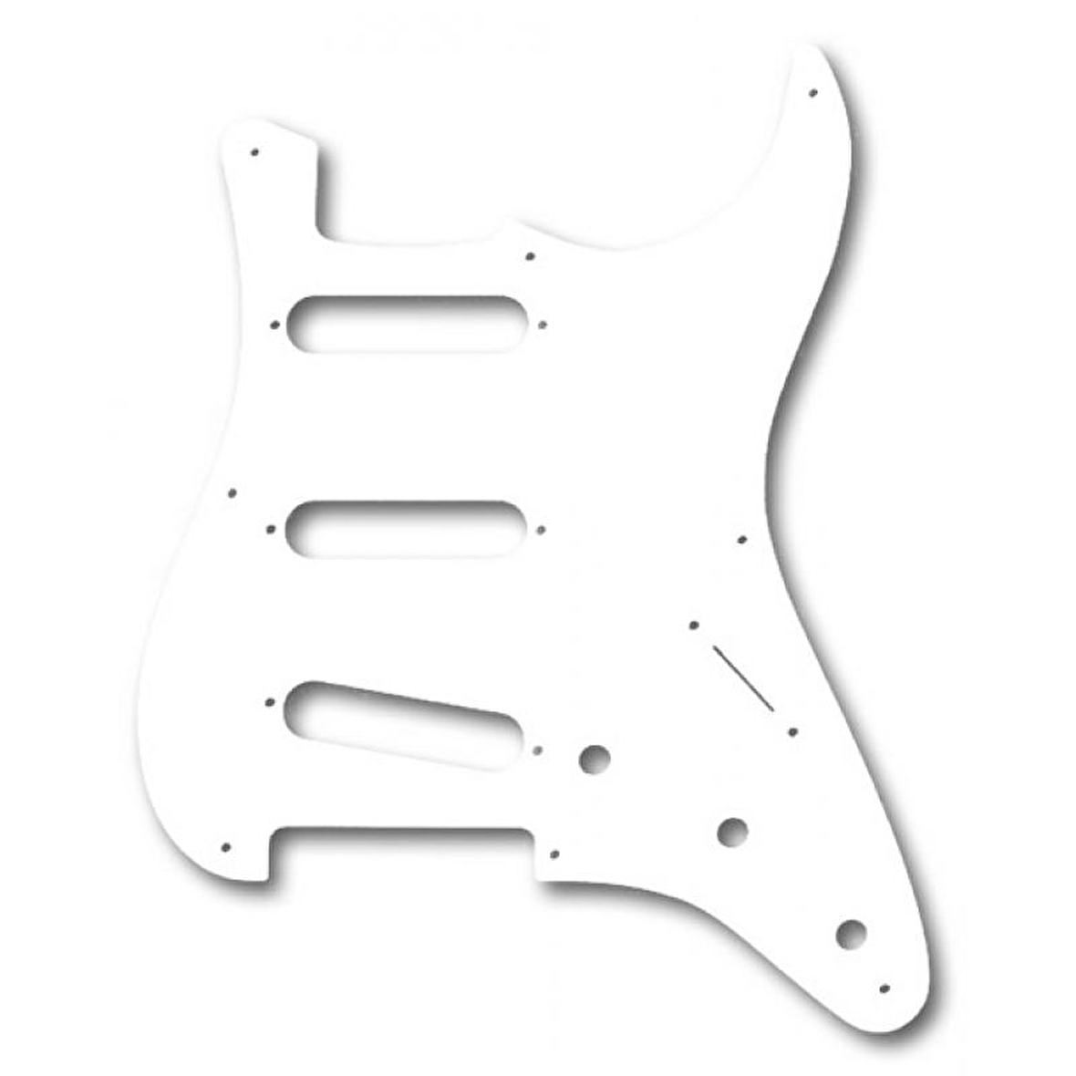 Fender Pickguard \'50s Strat 8 Hole S/S/S WHT