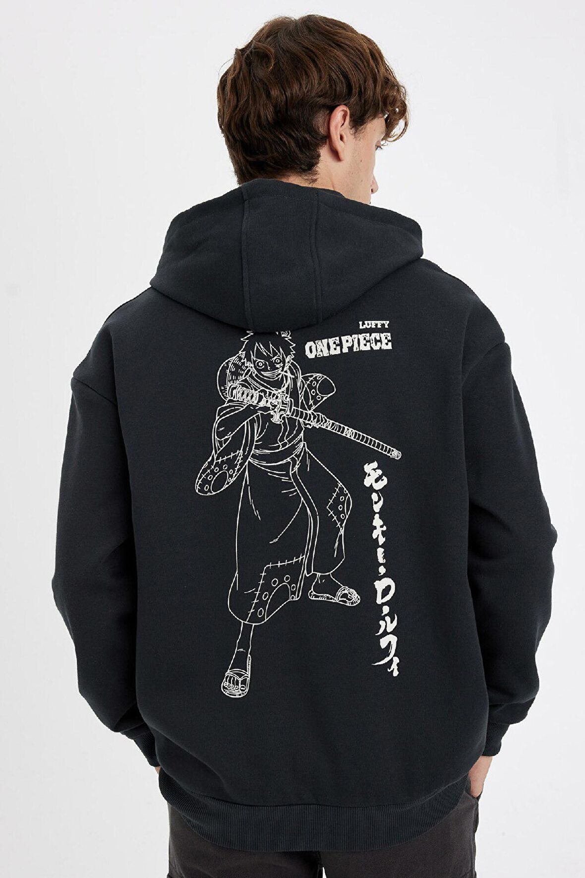 DeFacto One Piece Boxy Fit Kapüşonlu Sweatshirt C6528AX24AUAR221