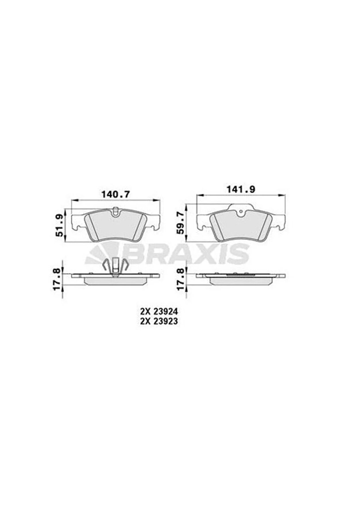 Fren Balatası Arka W463 04> W164 05>11 W251 05>12