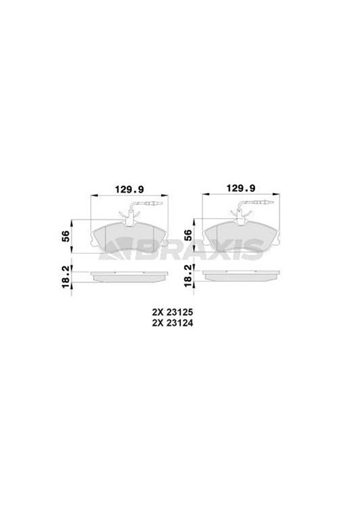 Ön Fren Balatası Partner P306 Cabrıolet / Sedan 1.8ı 16V 2.0ı Berlıngo Xsara 1.8ı.1.9d (< 03) Fısl