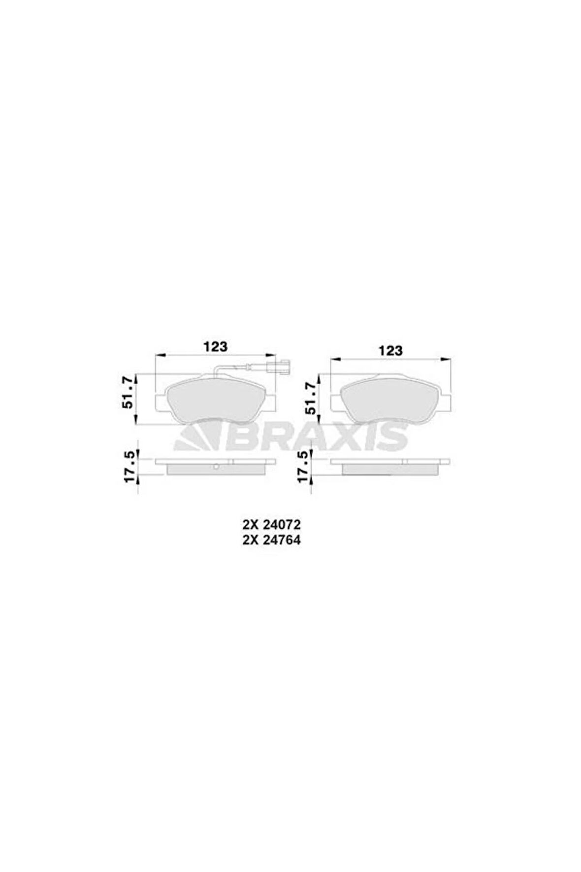 Ön Fren Balatası Lınea 1.3 Stılo Bravo Sıena Palıo Albea 1.2 / 1.4 / 1.6 / 1.9D Multıjet 10 / 01> Do