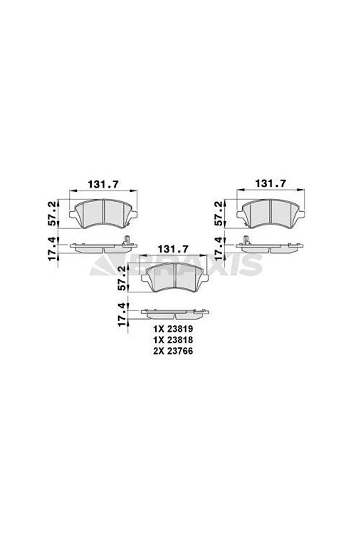 Fren Balatası On Toyota Corolla 2002-2007 Vvtı