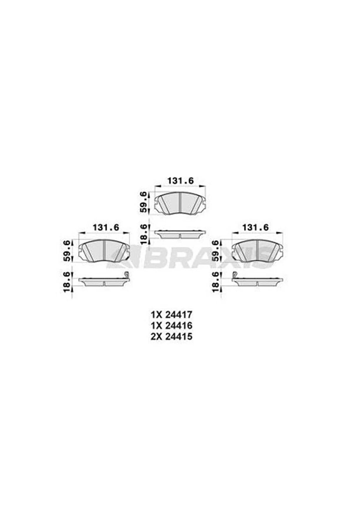 Ön Fren Balatası Insıgnıa 16 Inch Jant