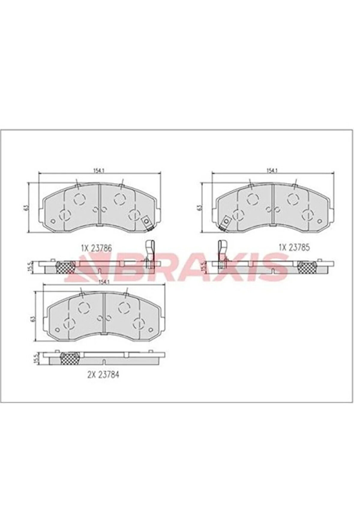 Fren Balatası On Bongo 97-> K2500 02-> K2700 98-> Asıa Hı-Topıc 93-99