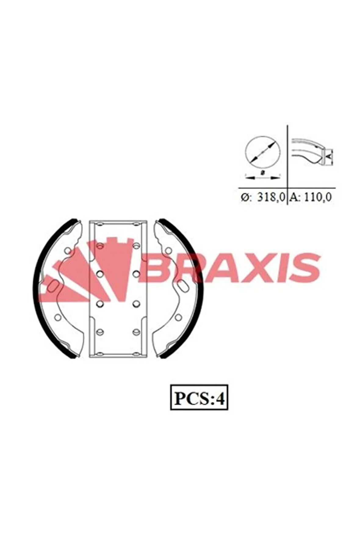 Mitsubıshı Ticarı Fren Pabuclu Balata On / Arka Mitsubıshı Fuso Canter Fe659 Fe859 K6722 - Brax