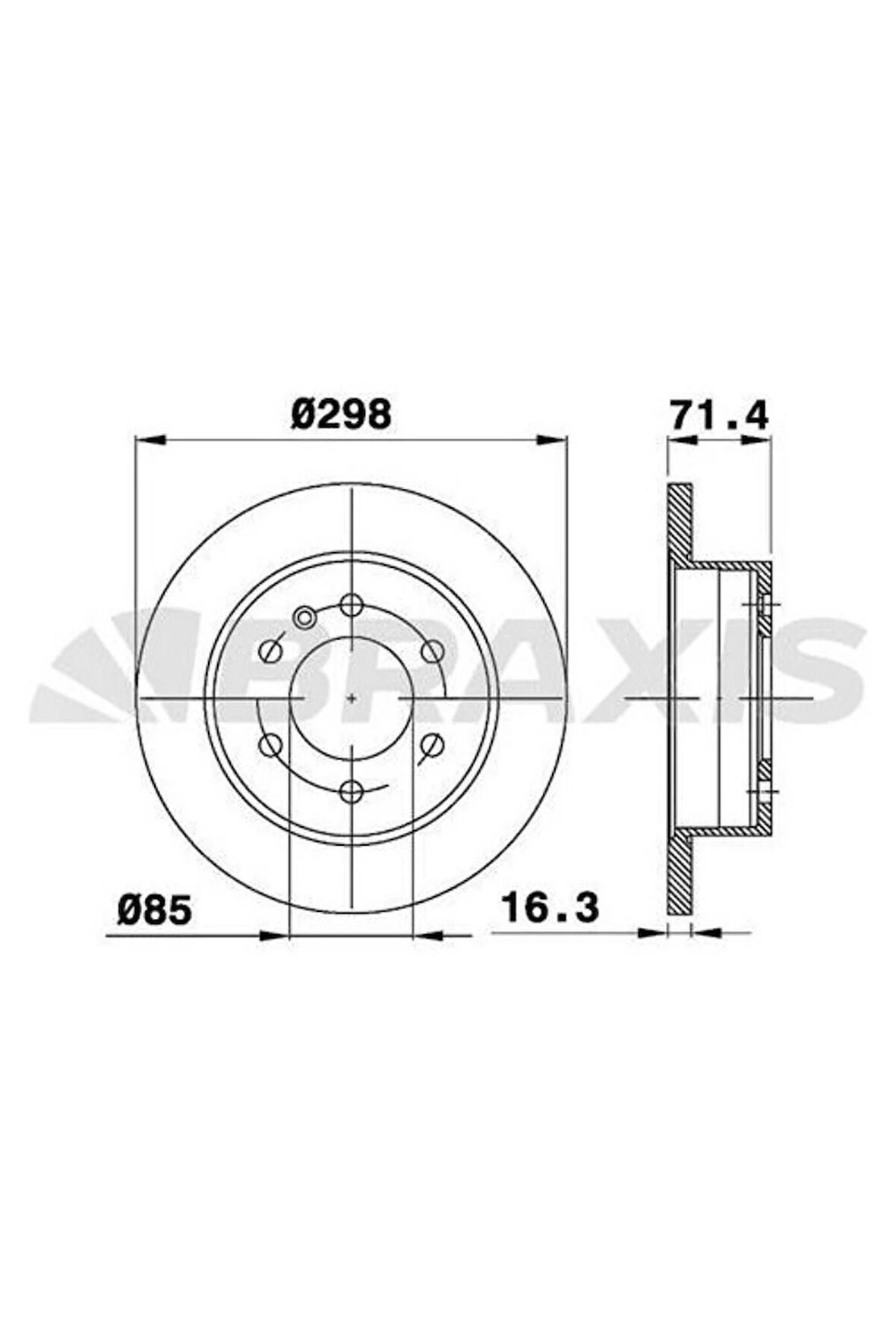 Fren Diski Arka Crafter 3t 5t 2.5tdı 04 / 06> Sprınter 06 / 06>