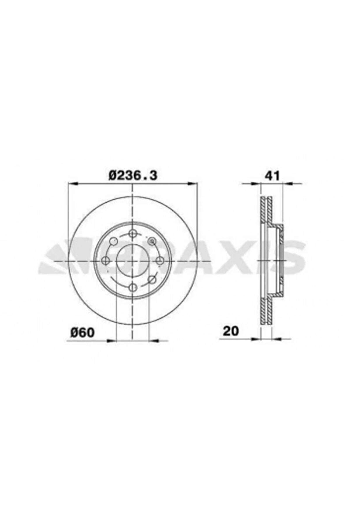 Opel On Fren Diski Astra F 92>98 Corsa B 93>02 Astra Classıc 99>02 - Ae0032