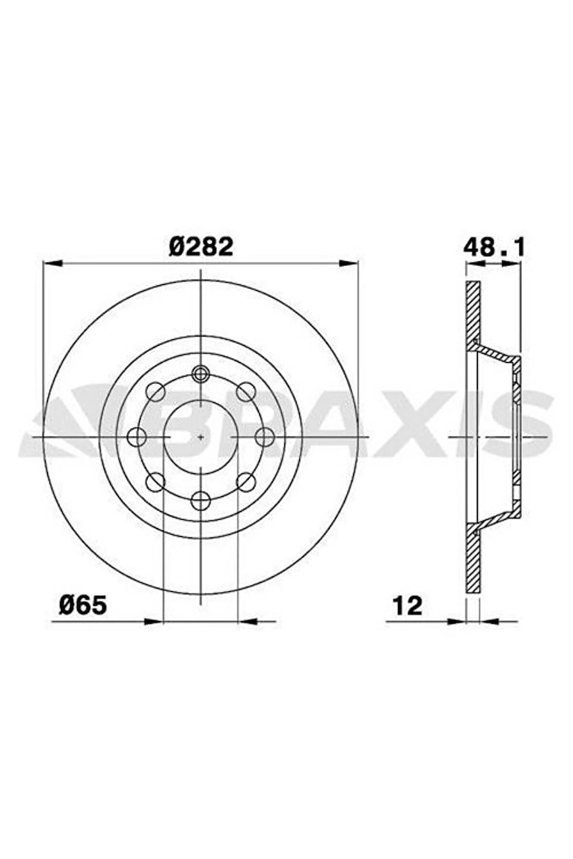 Fren Diski Arka Golf V Jetta Passat 1.4tsı / 1.6 / 2.0 16V 01 / 04