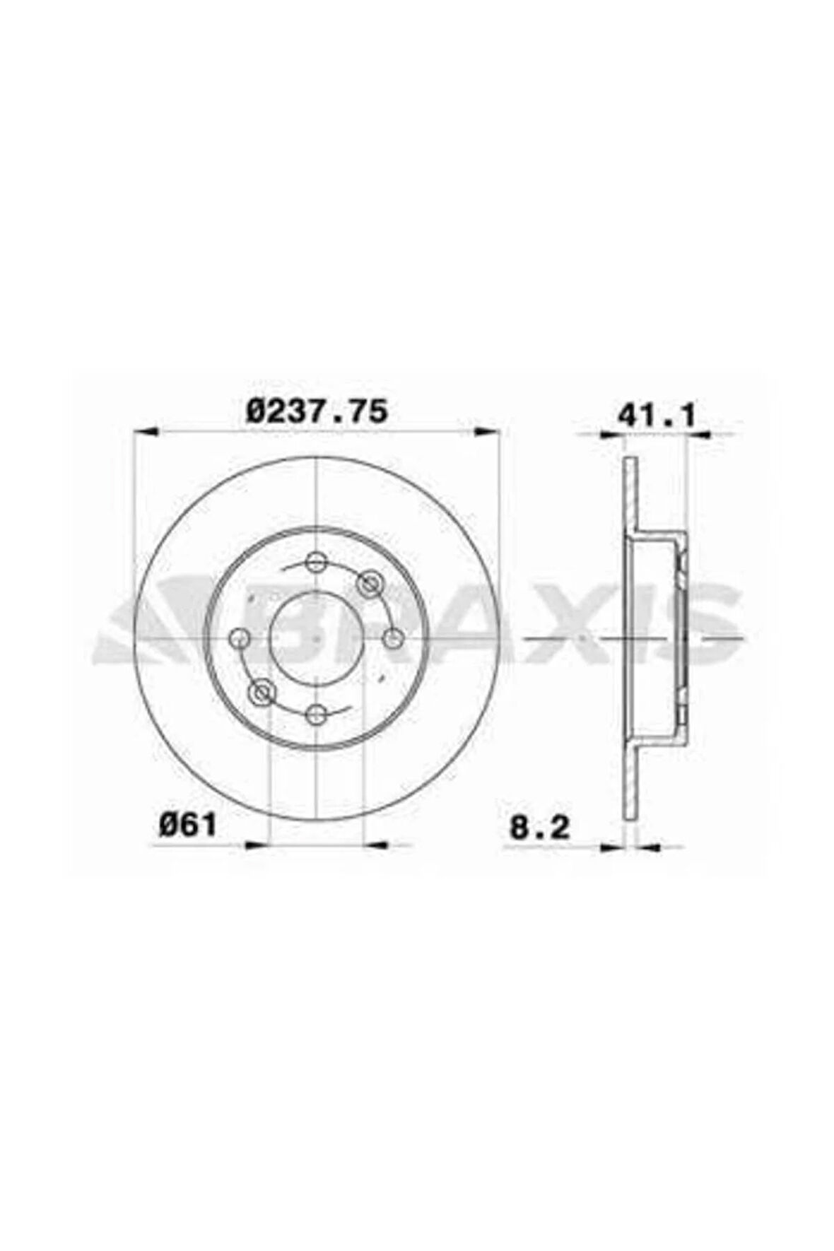 Renault On Fren Aynası (diski) Twingo R5 Expres 1,0 / 1,1 / 1,2 - Ae0067