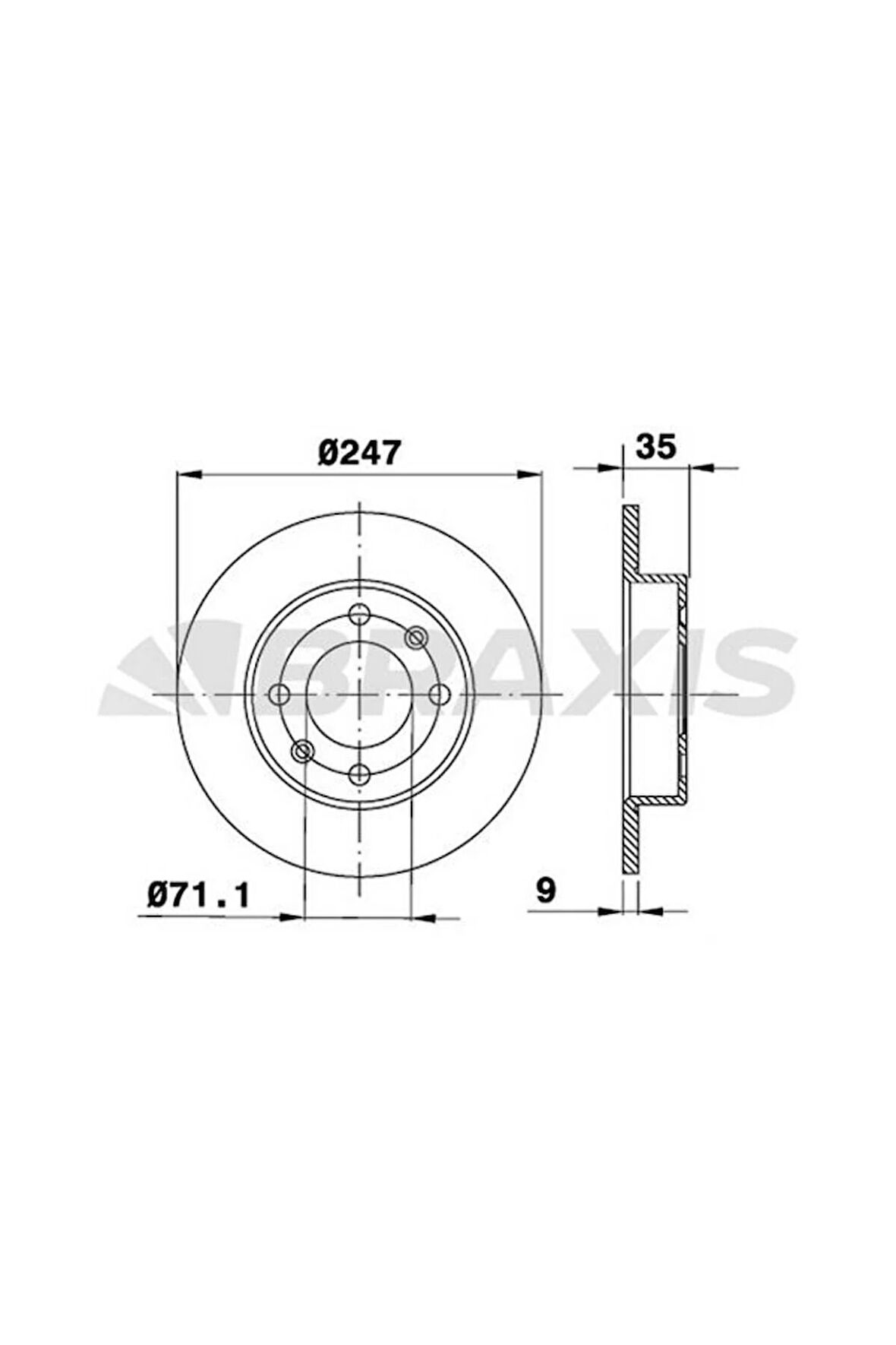 Arka Fren Dısk Aynası Partner Iı Berlıngo Iı Tu5jp4 (1.6 16V) Dv6 (1.6HDI) P1007 P307 C2 C3 C4 Sara
