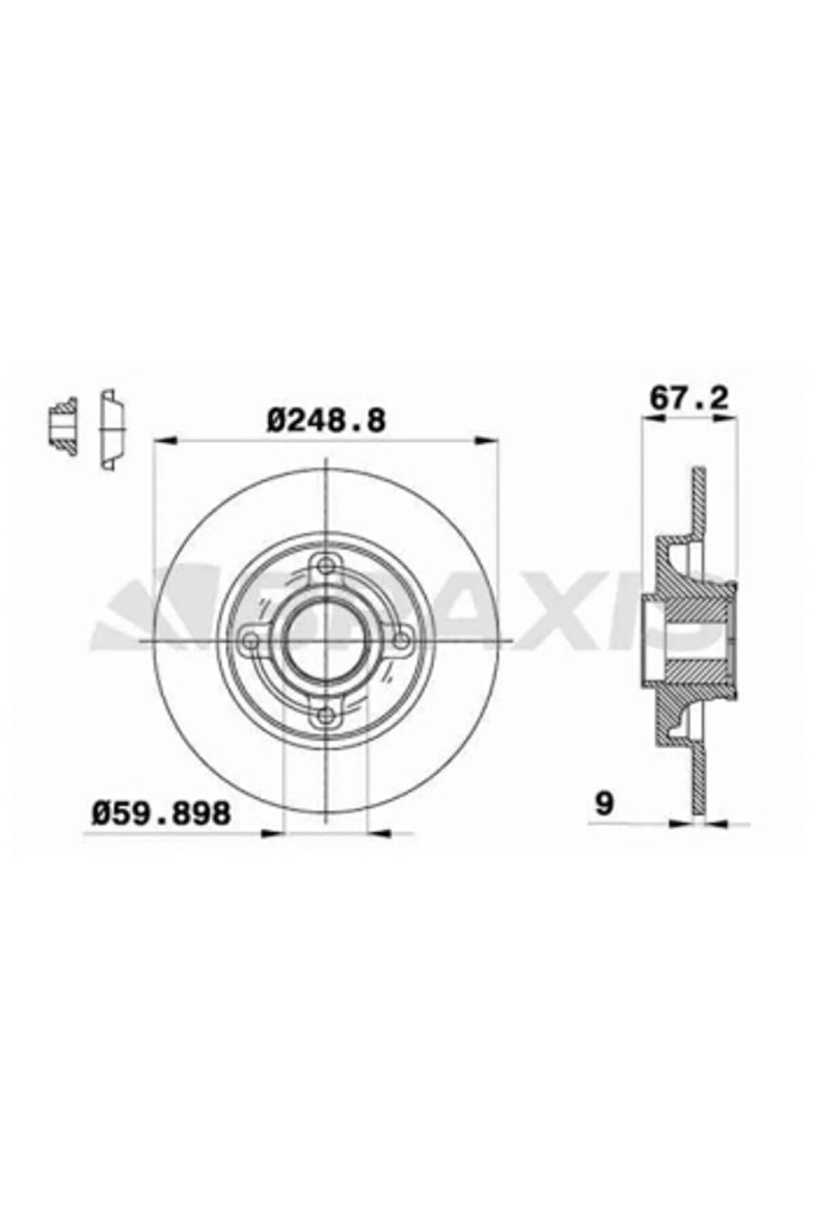 Psa Arka Fren Disk Aynası C4 P307 (poryalı Rulmanlı)1.4ı 1.6hdi 1.6i 2.0hdi 2.0i Espli Araclar