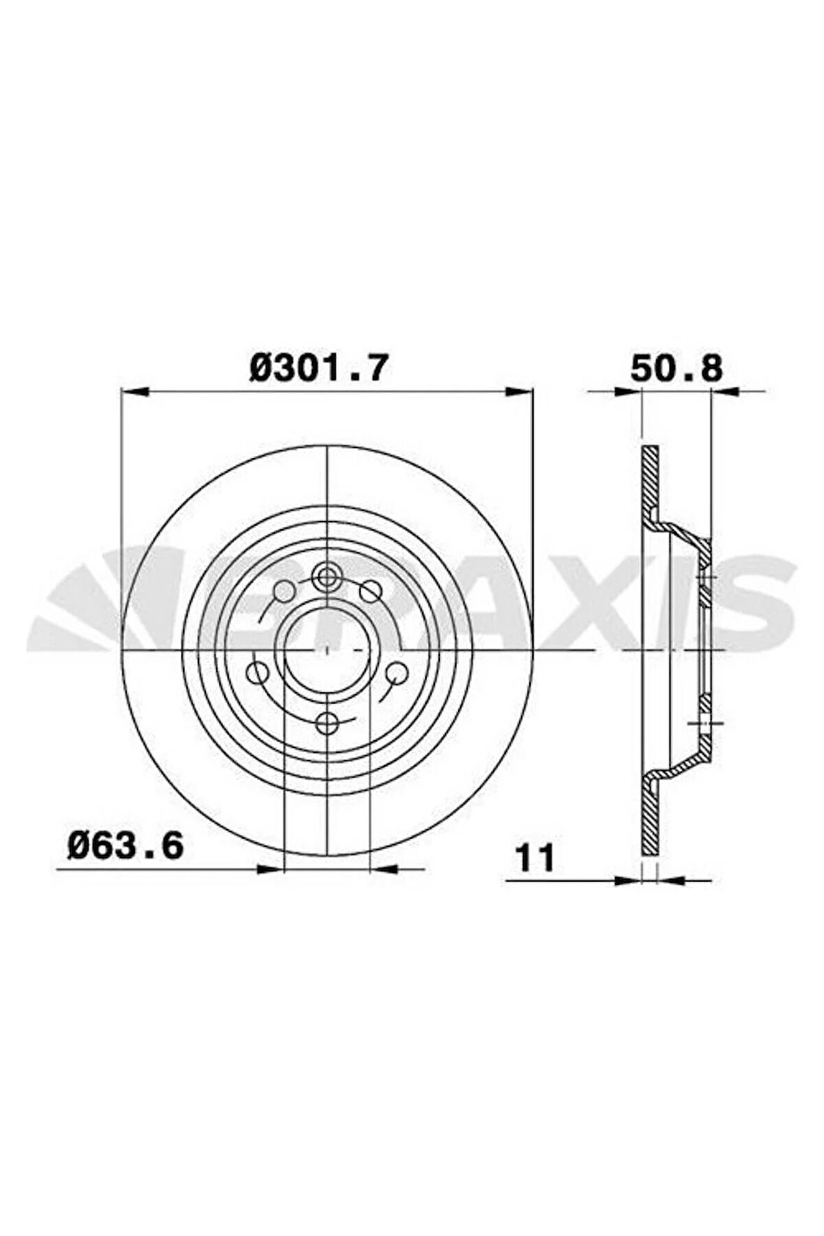 Fren Diski Arka Mondeo Iv S Max Galaxy Kuga 1.6tı / 1.6tdcı / 1.8tdcı / 2.0 / 2.0tdcı / 2.2t