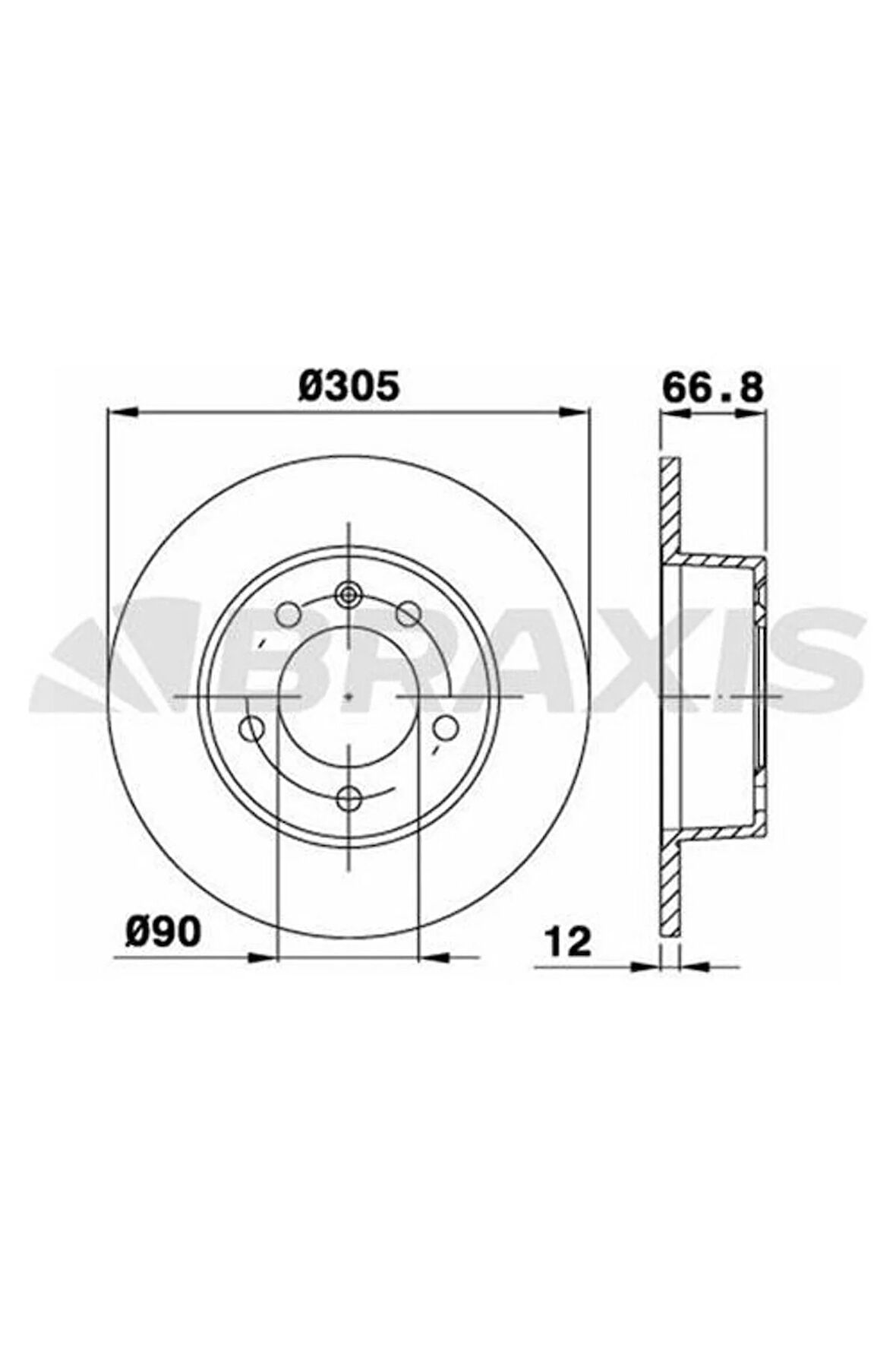 Arka Fren Disk Aynası Master Iı Movano 2.2 / 2.5dcı / 2.8 -ae0174 uyumlu