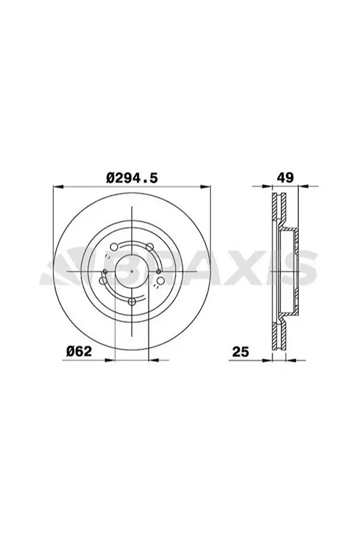 ON FREN DISKI HAVALI SUZUKI GRAND VITARA 1.6 2.0 1.9 DDIS 05-12 (294X5)