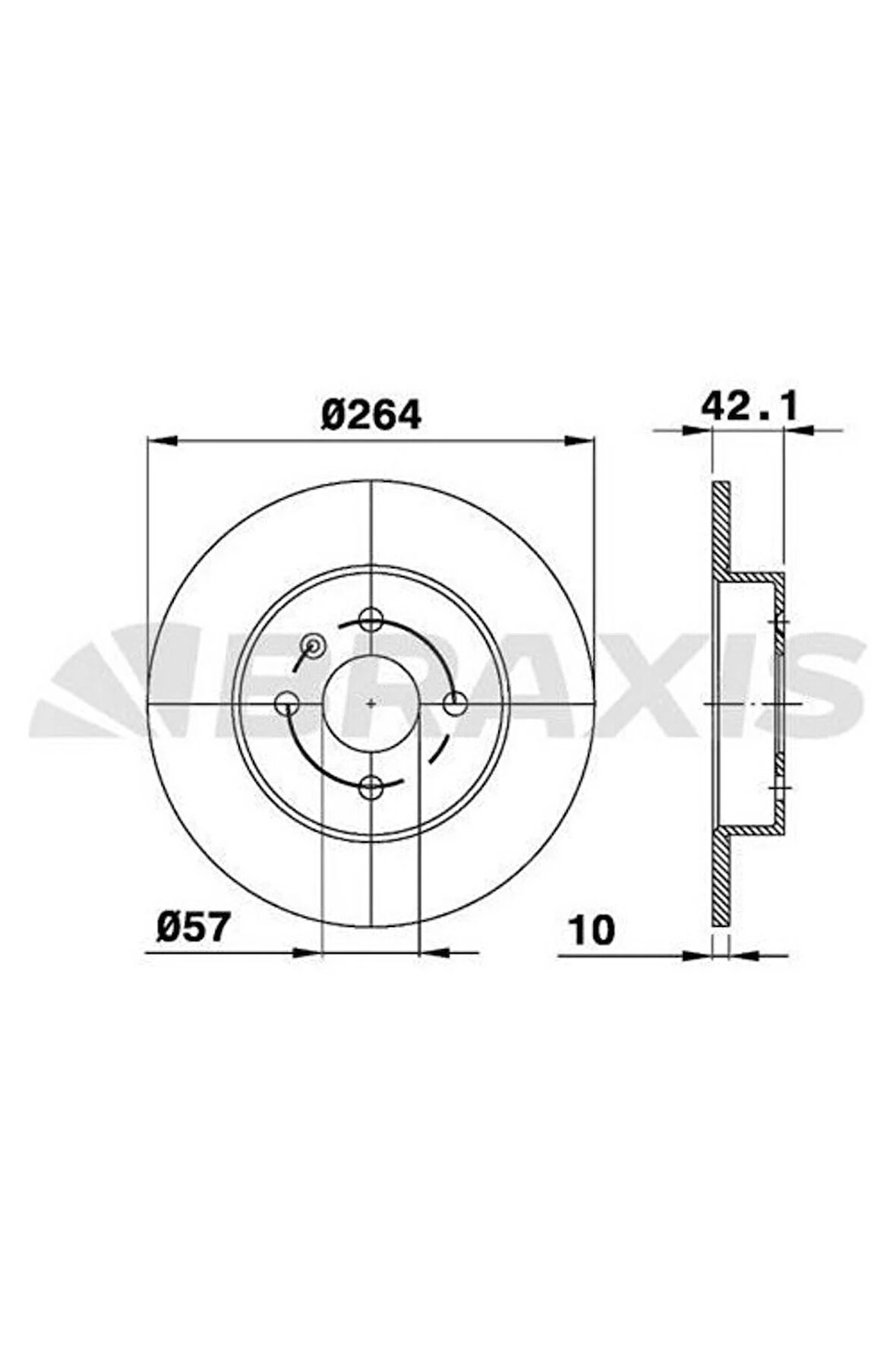 Fren Diski Arka Astra H Merıva 1.6 16V.1.7DTI.1.8I 16V (05 / 03 ) Combo Tour 1.3 Cdtı 16V.1.4 (