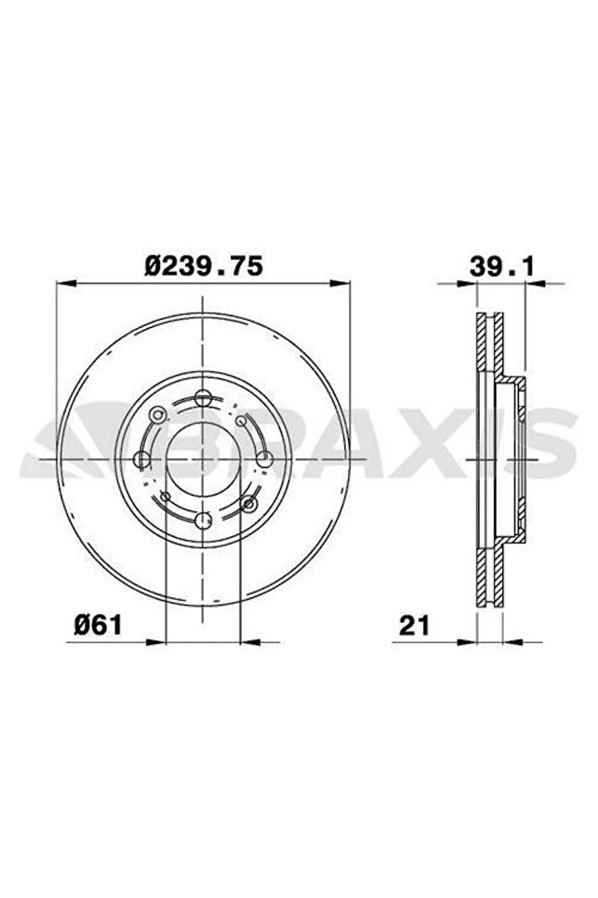 Fren Diski Ön Havalı Honda Jazz 2002-2008 Cıty 2005-2010 (240X4)
