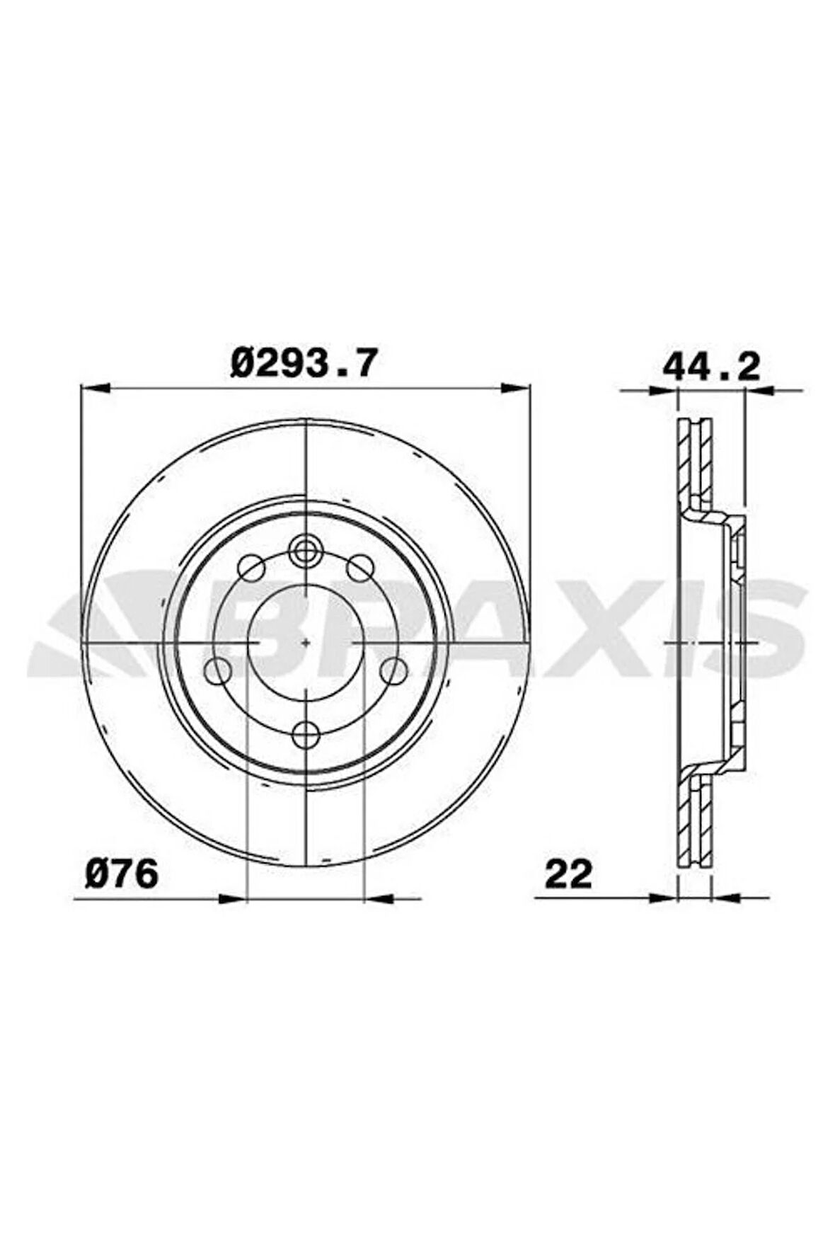 Fren Diski Arka Havalı Transporter T5 1.9tdı 2.0 2.5tdı 04 / 03> Multıvan V 04 / 03>