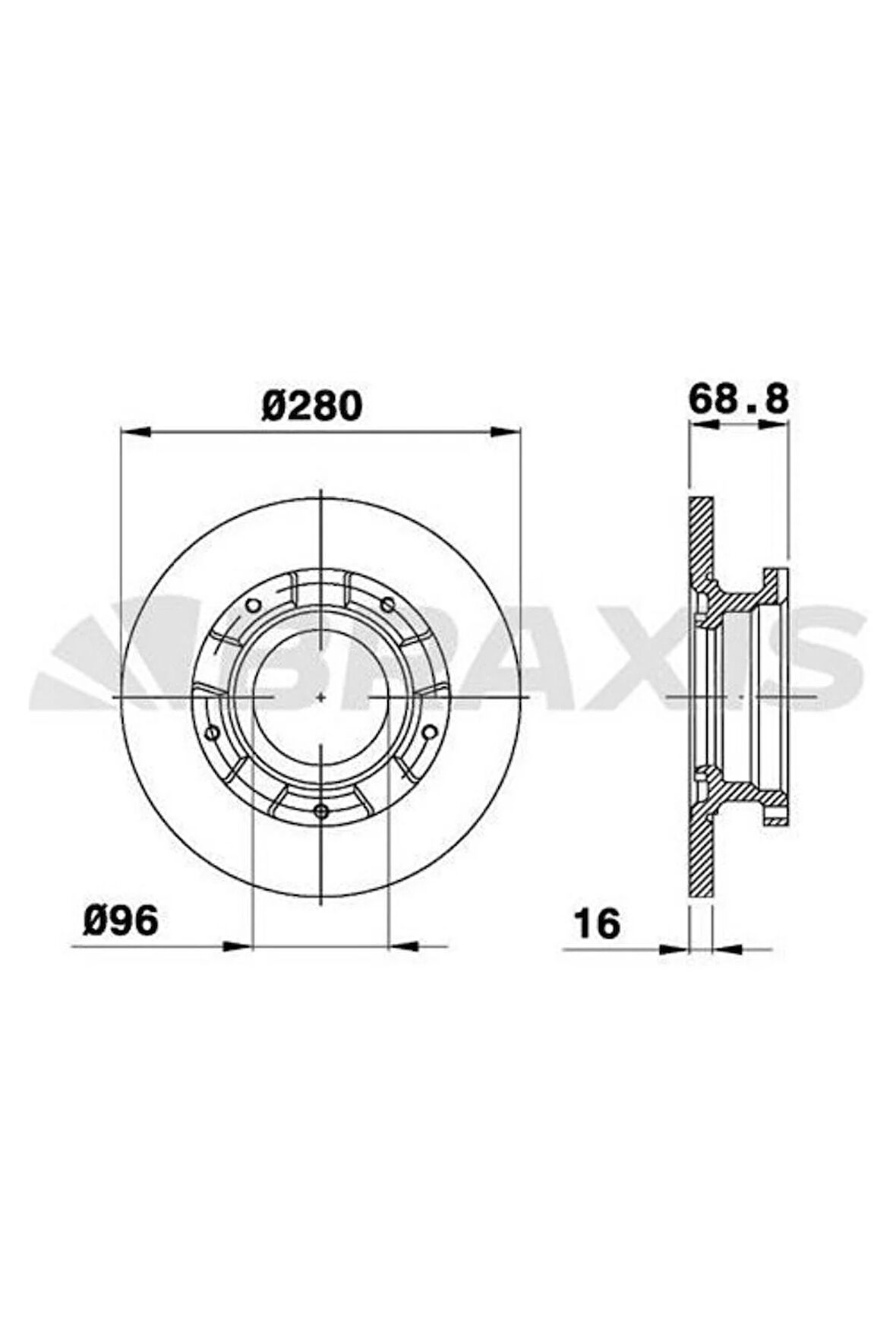 Fren Diski Arka Transıt V347 2.2tdcı 06>14 Onden Ceker