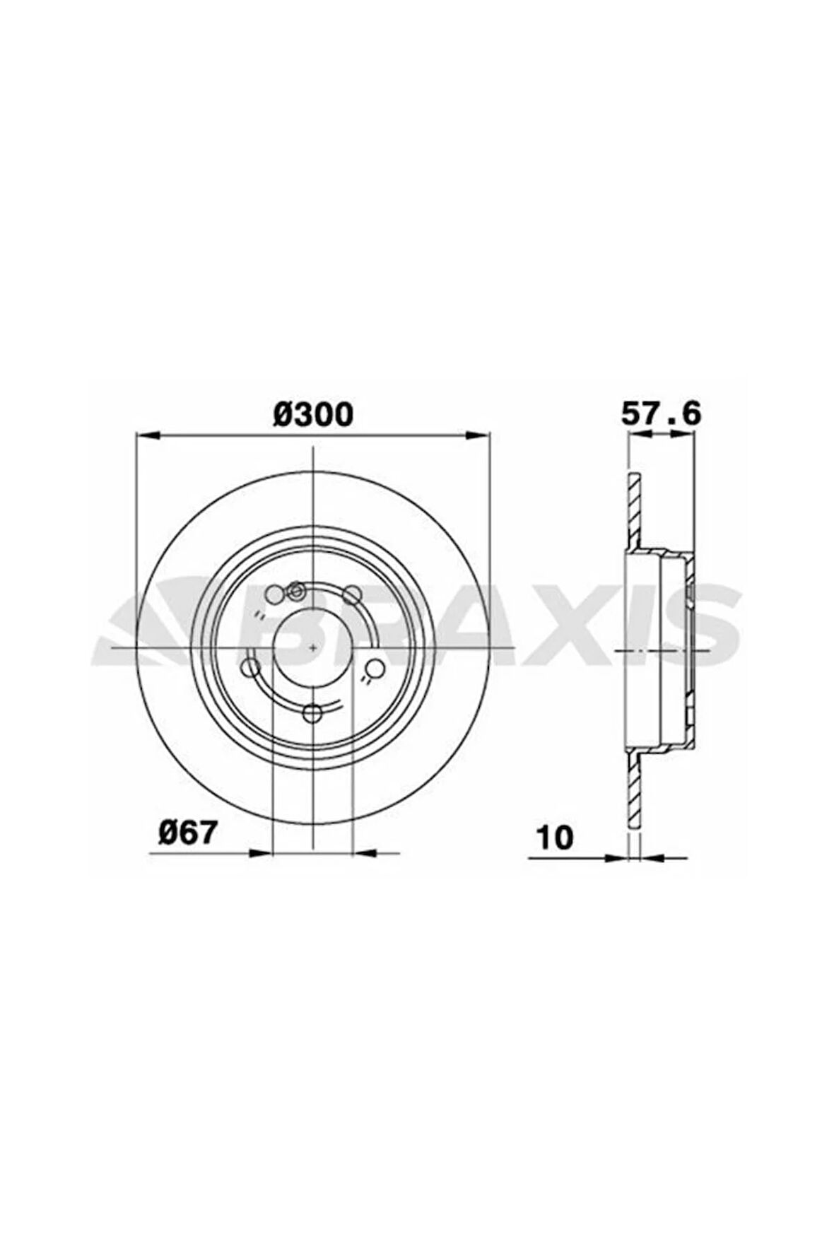 Fren Diski Arka W204 08>14 S204 09>14 C204 11> C207 09>16 A207 10>16