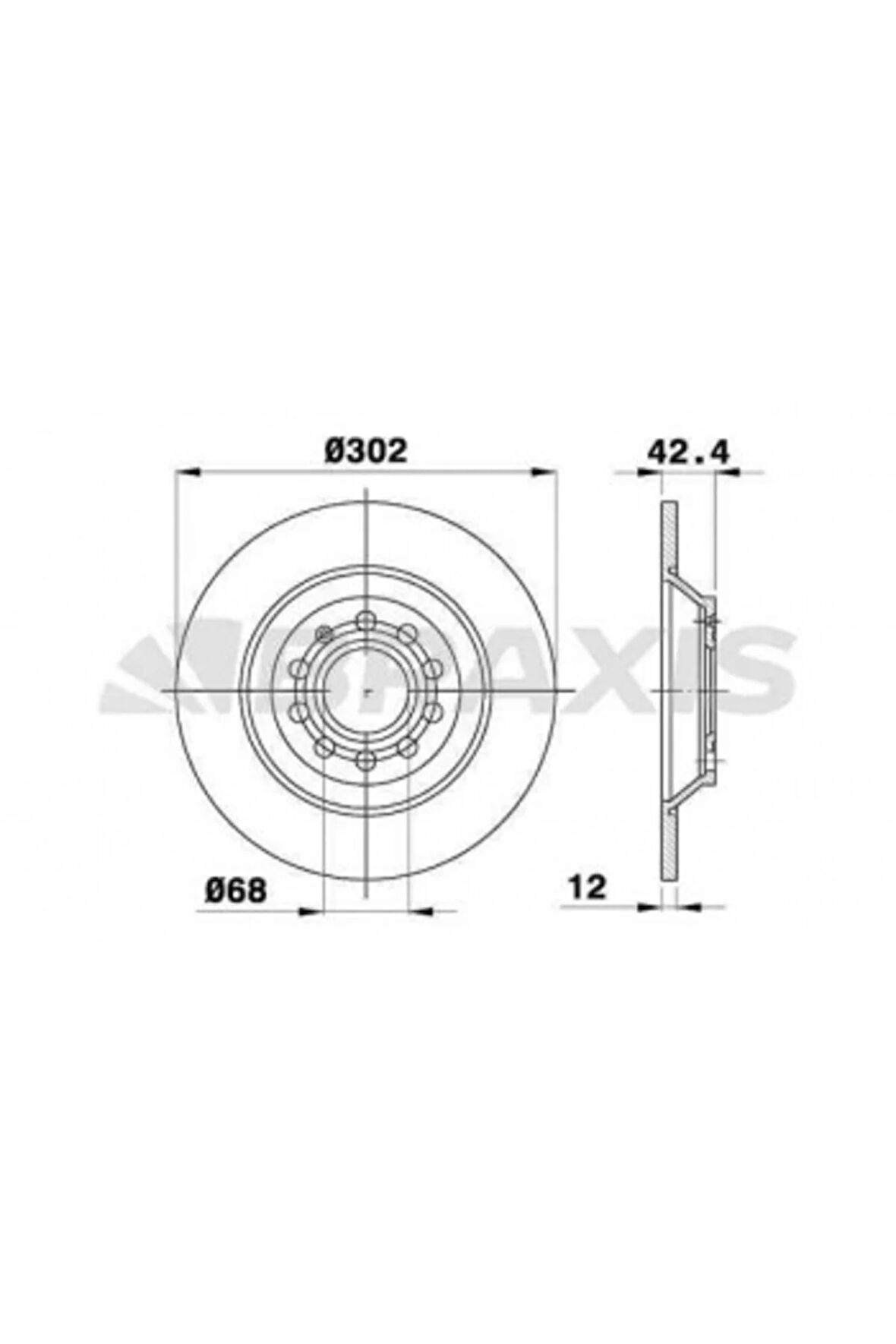 Vag Arka Fren Disk Aynası A6 Allroad 4fh 2.7 Tdi Quattro / 3.0 Tdi Quattro 07>11 - Braxıs Ae0539